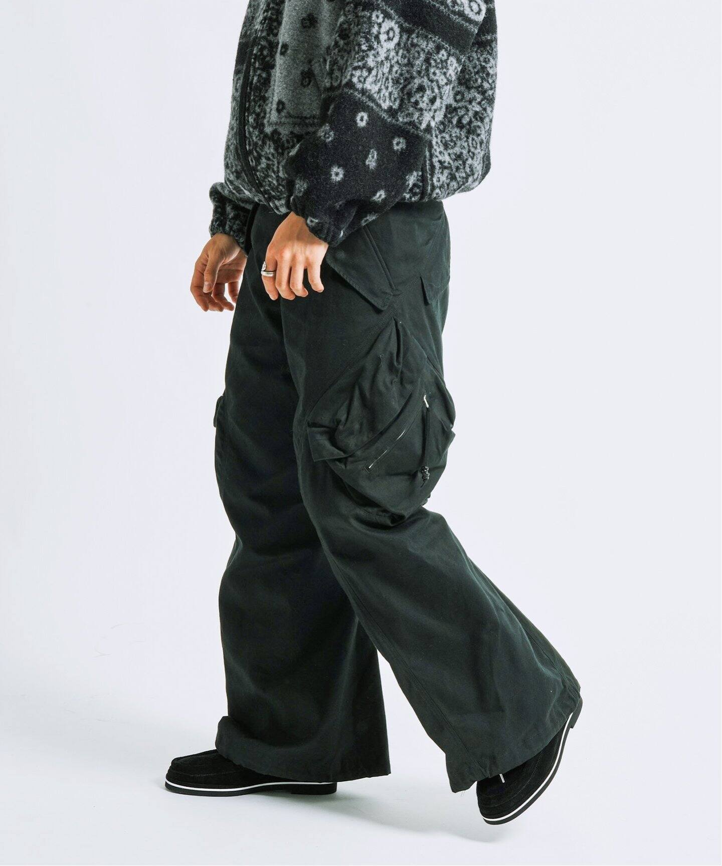 O代官山別注 NVRFRGT 3D 古臭く TWISTED WIDE LEG