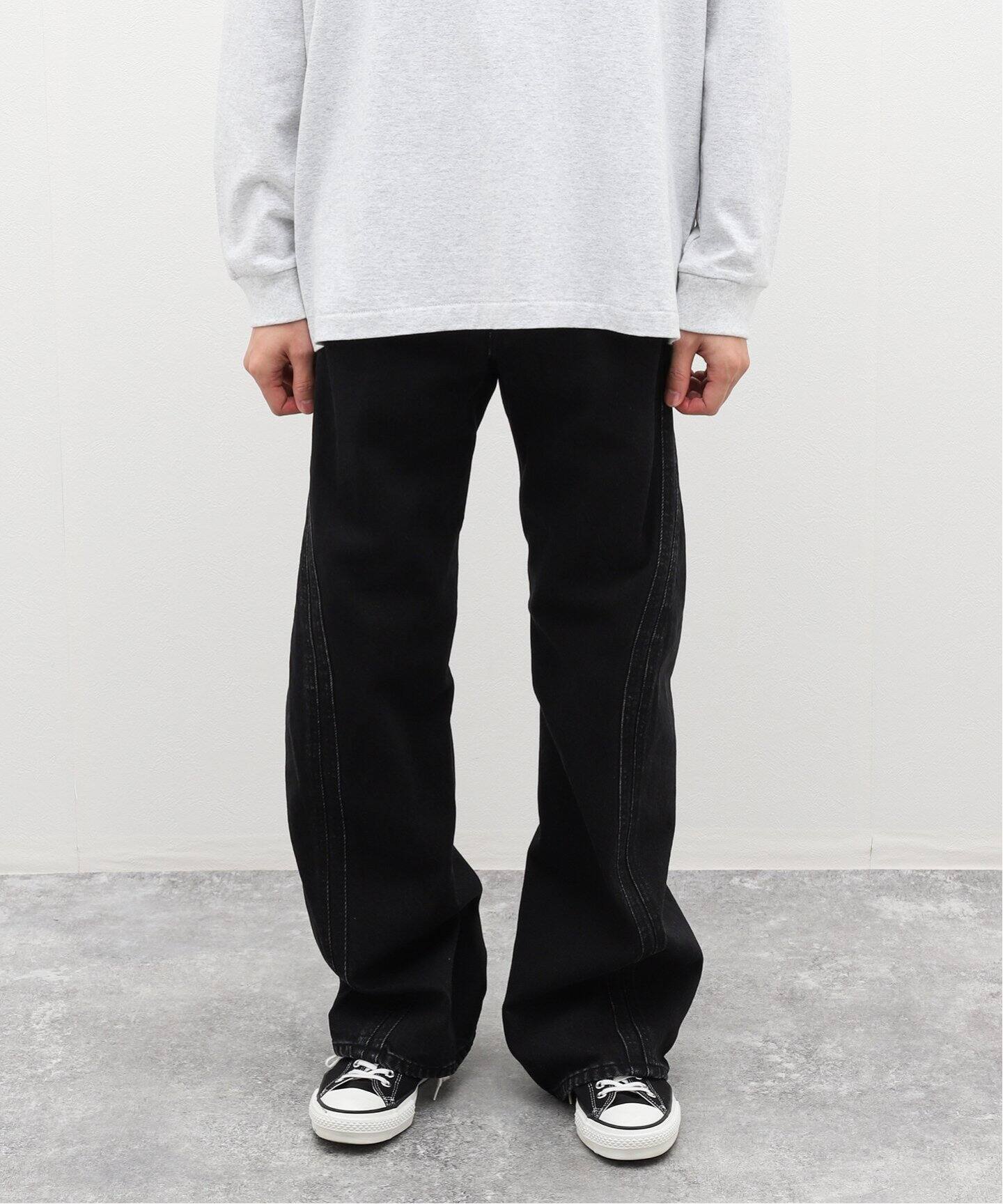 NVRFRGT / ネヴァーフォーゲット】3D TWISTED JEANS F.BLK（デニム  