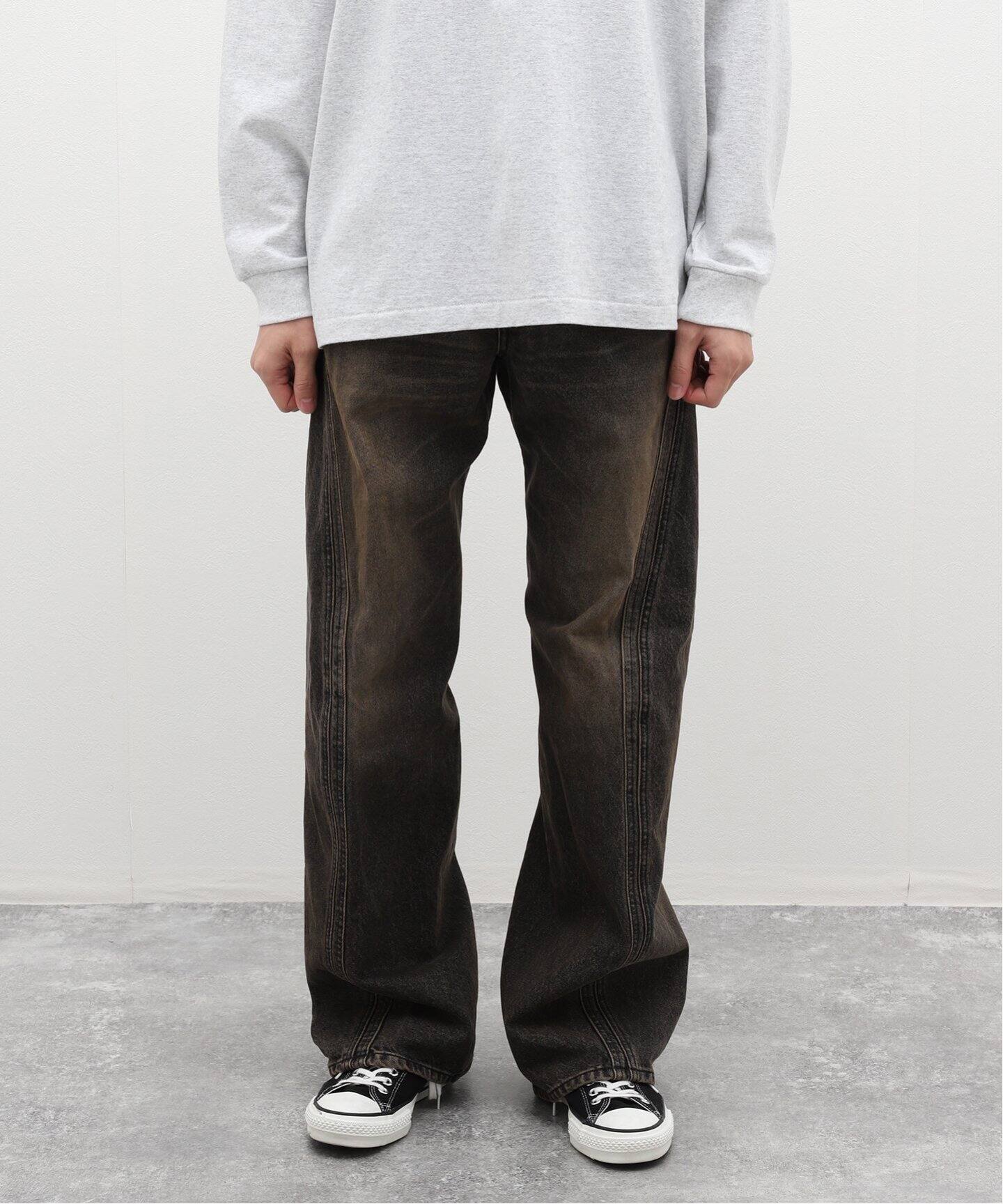 NVRFRGT / ネヴァーフォーゲット】3D TWISTED JEANS MF.BLACK（デニム 