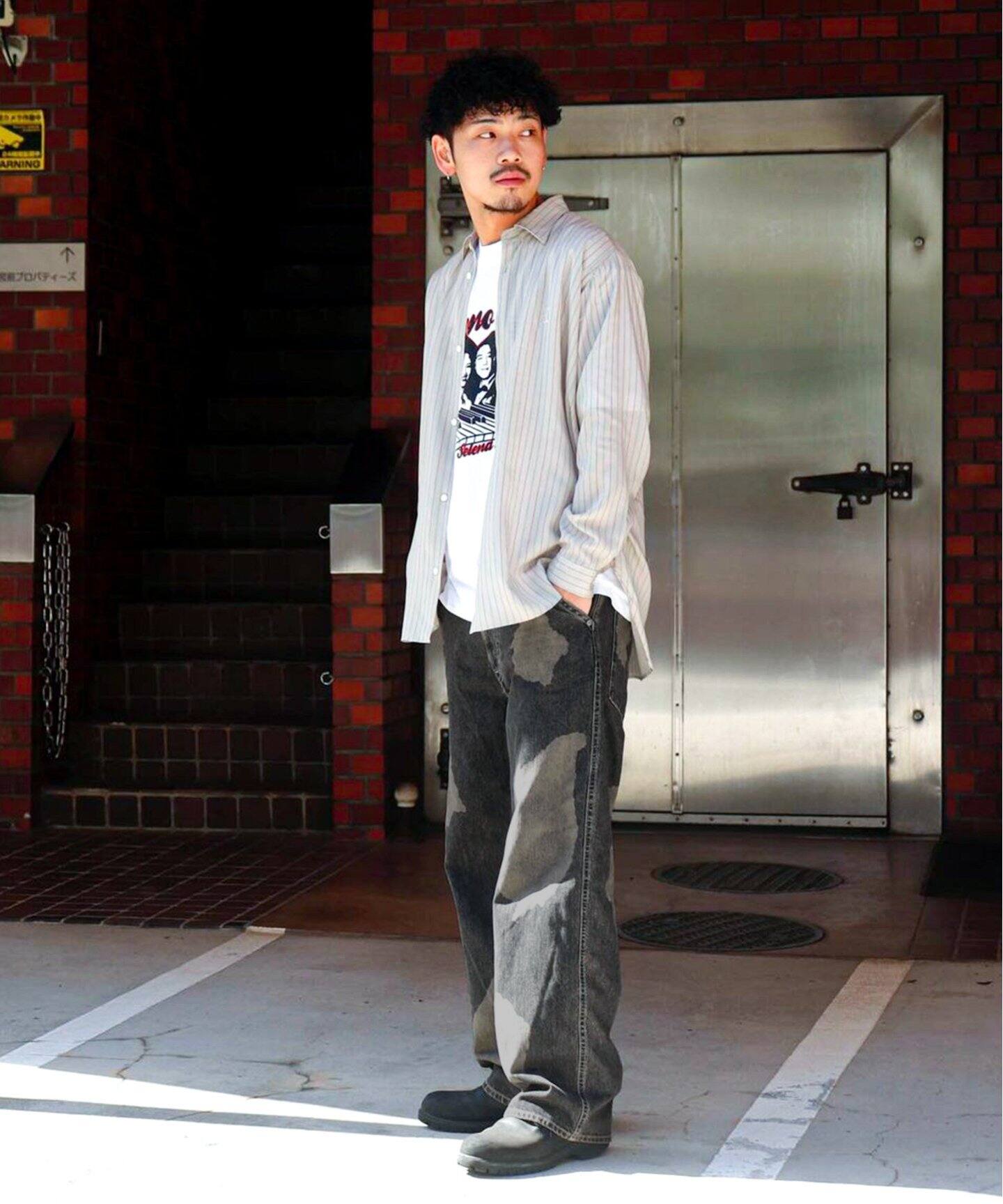 ENCOMING / インカミング】SPOTTED DENIM TROUSER（デニムパンツ 