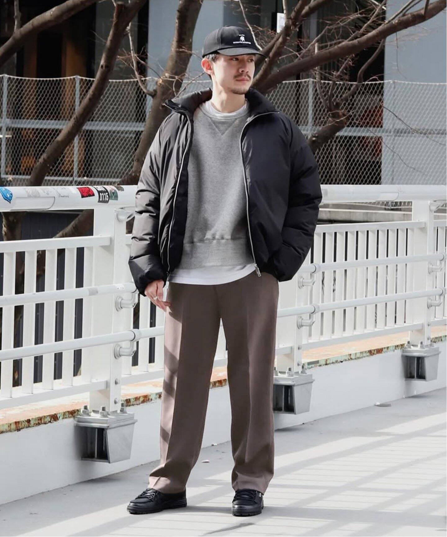 BAL × FARAH / バル × ファーラー】WOOL WIDE TAPERED EASY PANT 