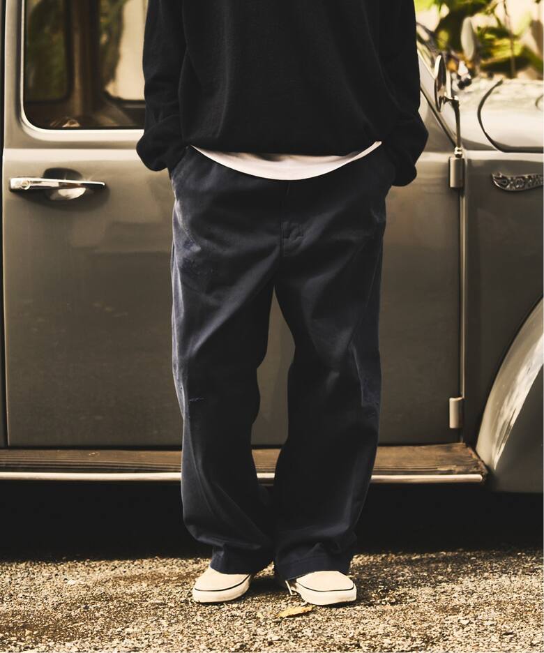 ANCELLM / アンセルム】WISM 別注 WIDE CHINO PANTS（チノパンツ 