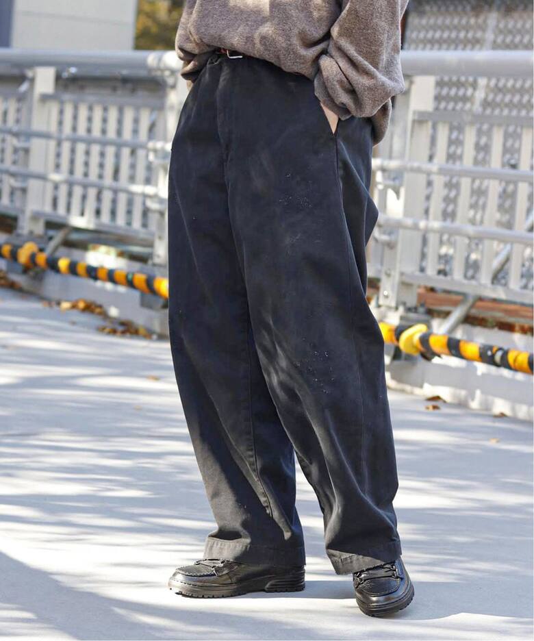 ANCELLM / アンセルム】WISM 別注 WIDE CHINO PANTS（チノパンツ 
