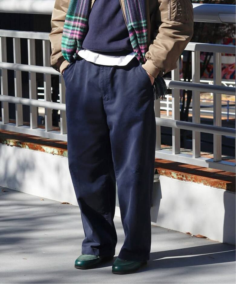 ANCELLM / アンセルム】WISM 別注 WIDE CHINO PANTS（チノパンツ 