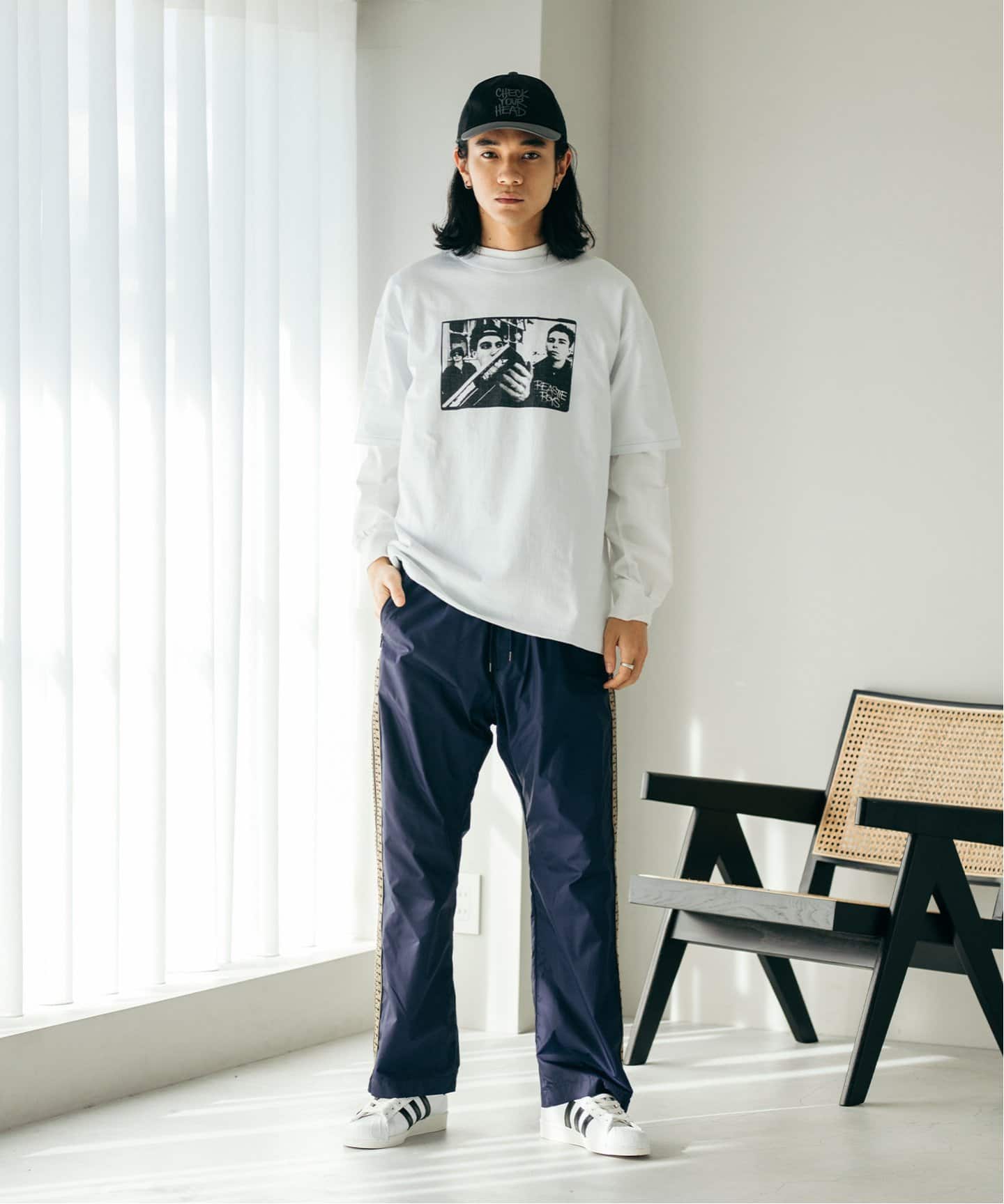 badblood ナイロントラックパンツ M BADBLOOD(バッドブラッド) トラックパンツ・ジャージ(メンズ