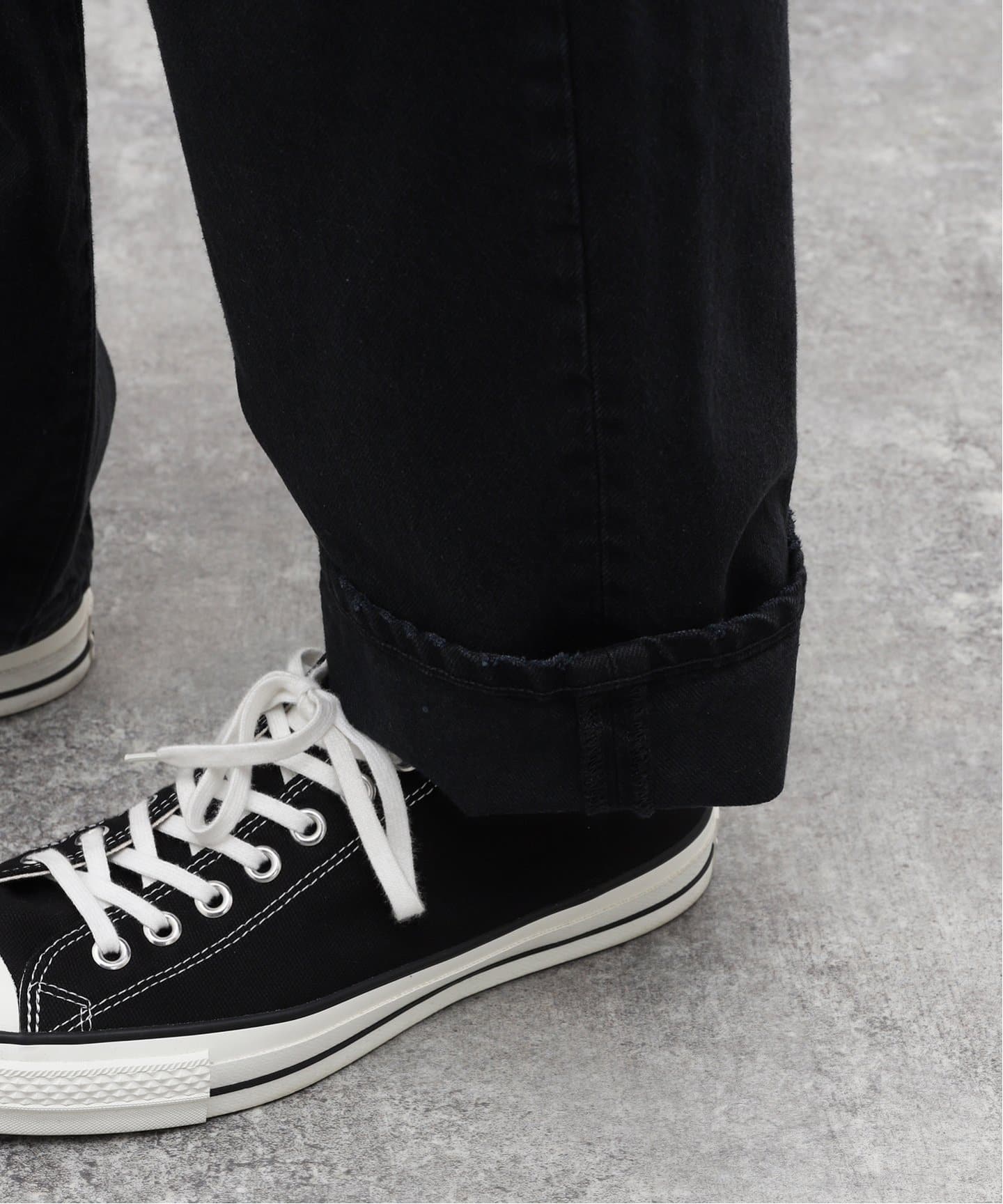 ヴィンテージ クラッシュブラックデニム（デニムパンツ・ジーンズ