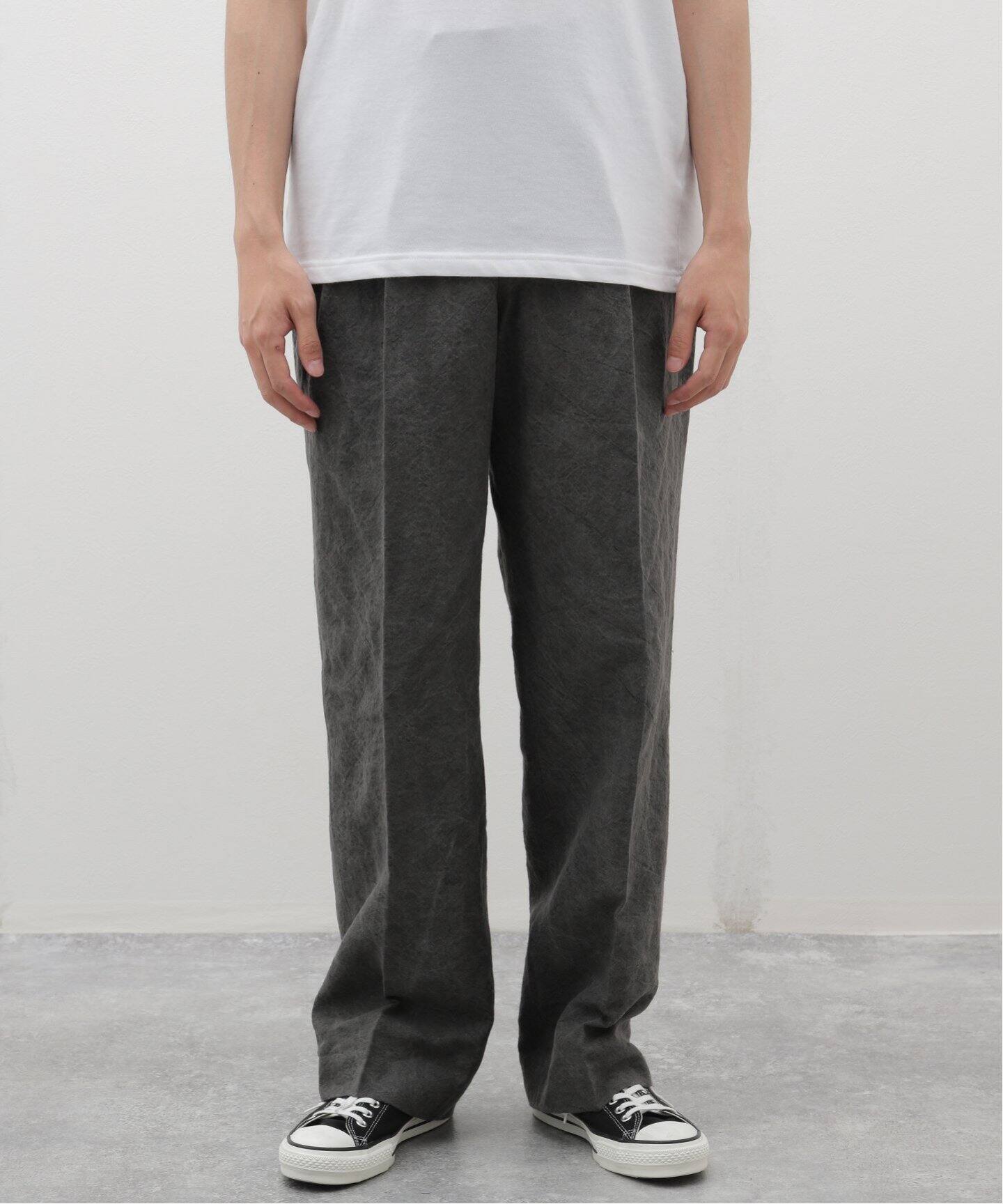 BARRY BRICKEN / バリーブリッケン 2プリーツパンツ サイド 