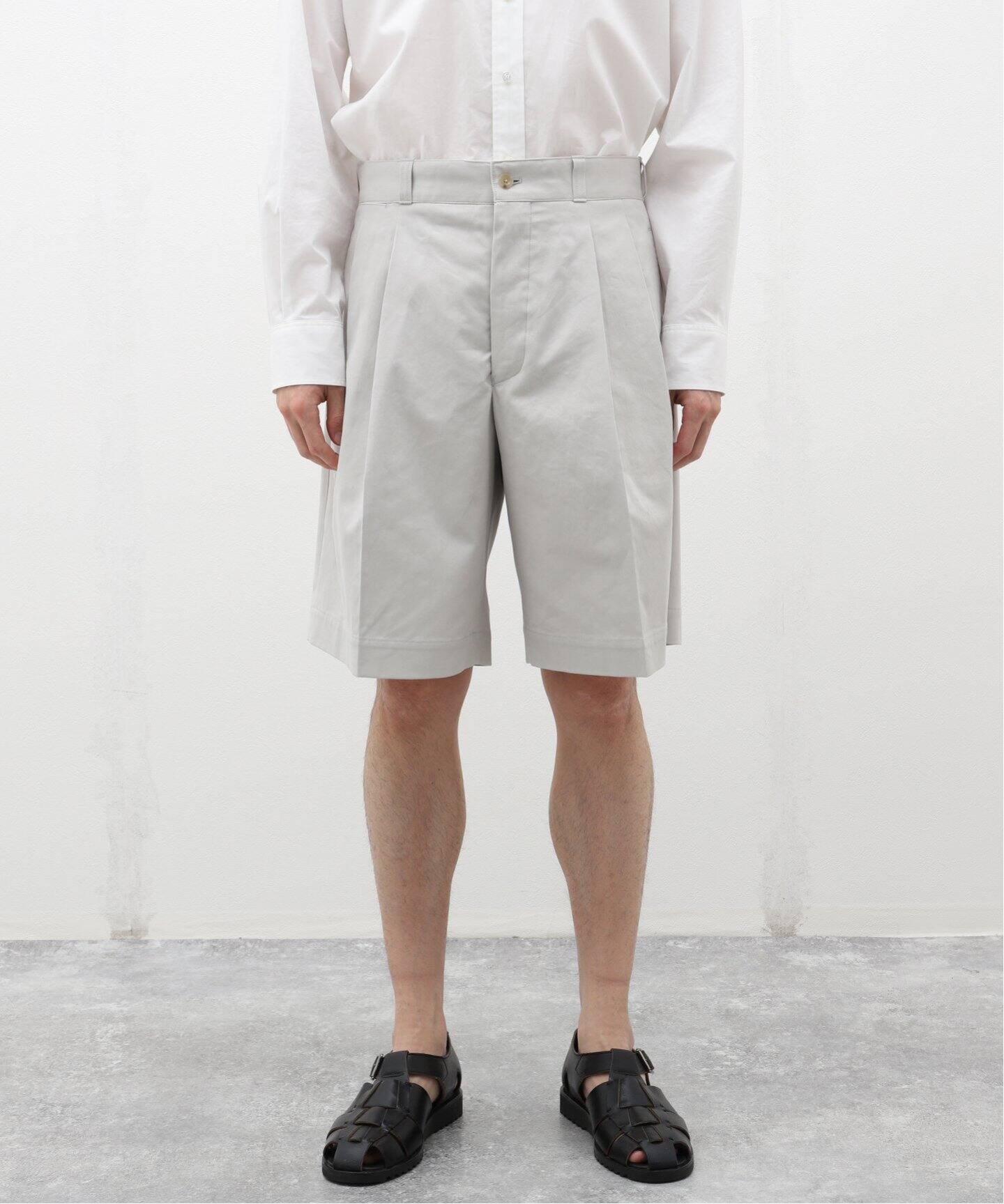 HERILL / Egyptian cotton Chino shorts 24-030-HL-8070-1（ショート 