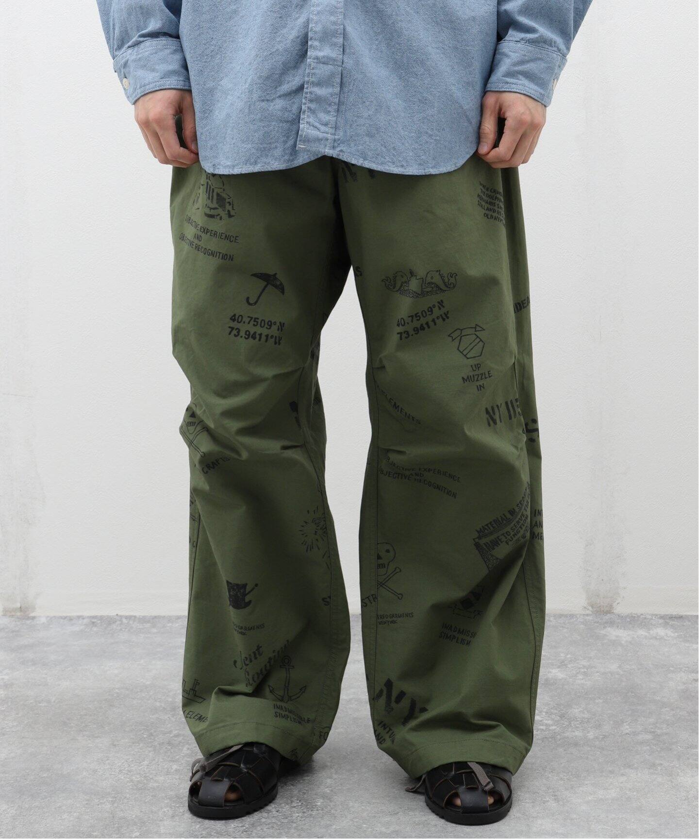 ENGINEERED GARMENTS / エンジニアドガーメンツ Over Pant-Graffiti 