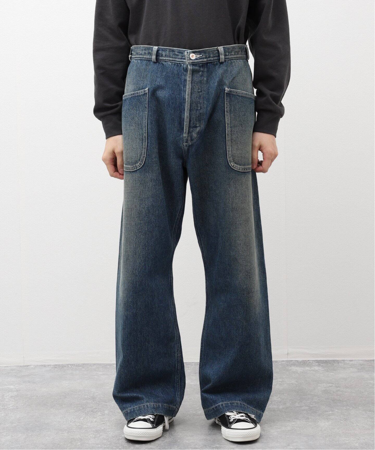 HERILL / ヘリル HL denim Navy Utilitypants（デニムパンツ・ジーンズ 
