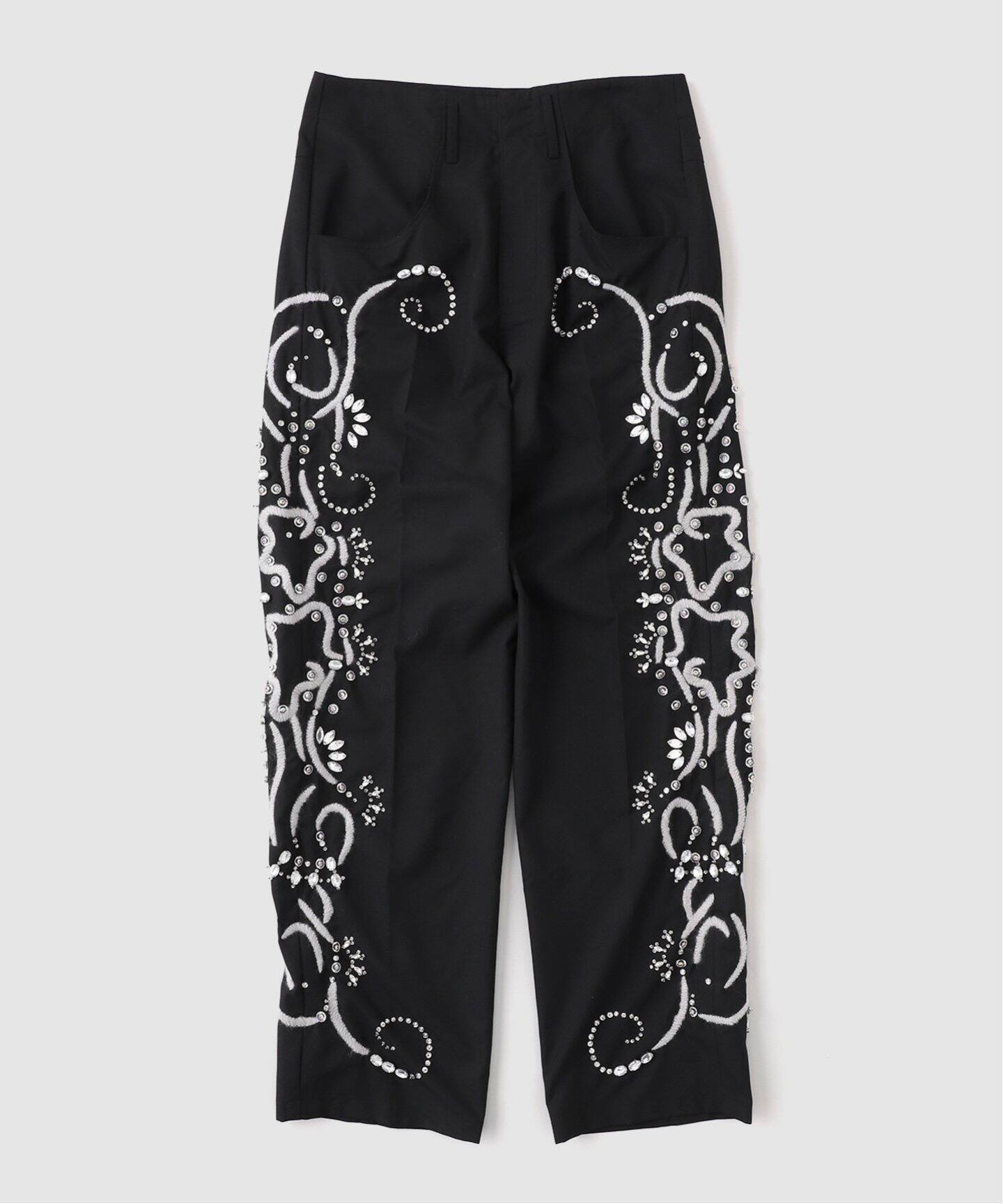 BLUEMARBLE / ブルーマーブル】Embroidered pants in wool（スラックス 
