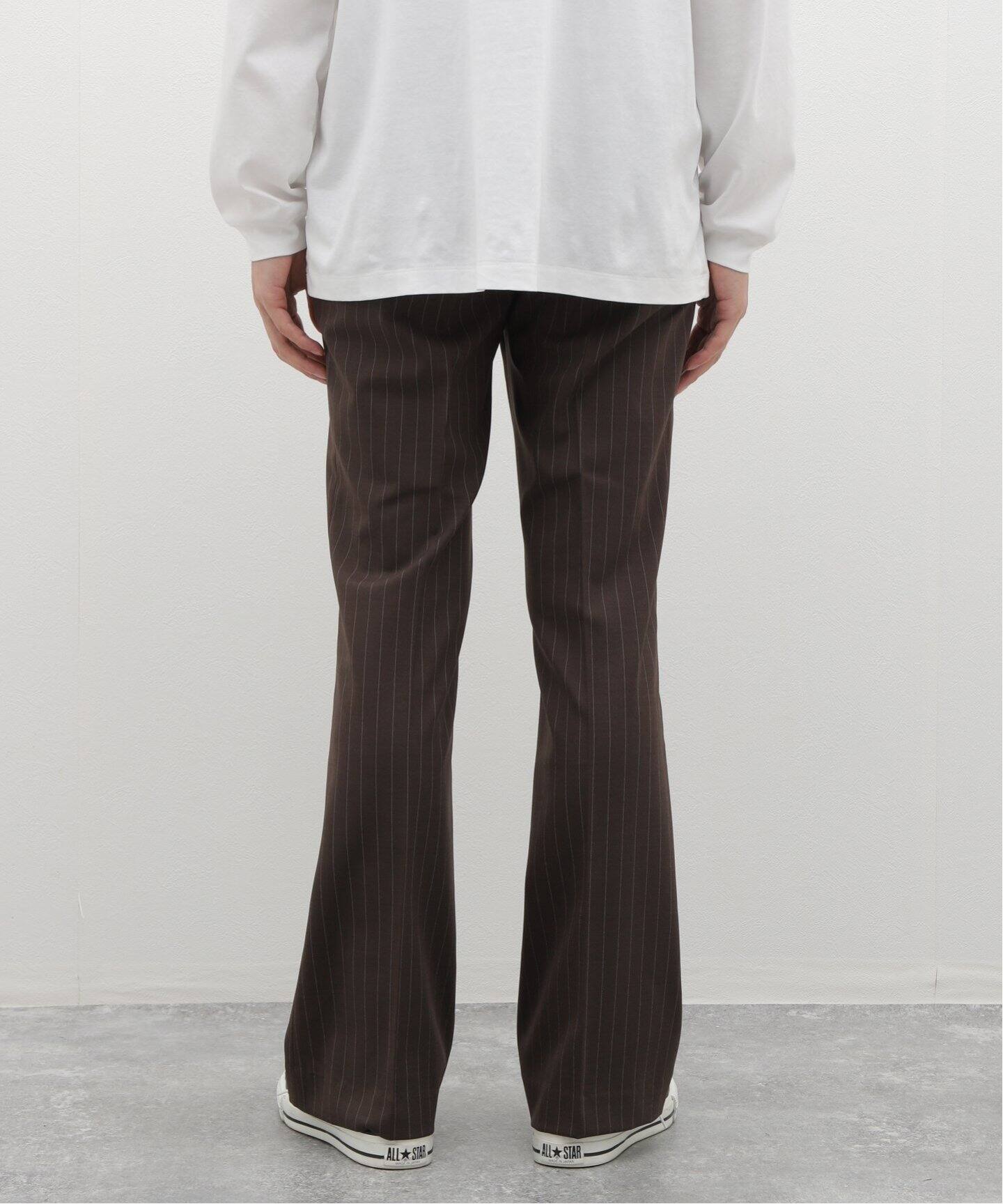 ERNEST W. BAKER FLARE TROUSERS フレア スラックス ERNEST W. BAKER / アーネストダブルベイカー】Flare Trousers
