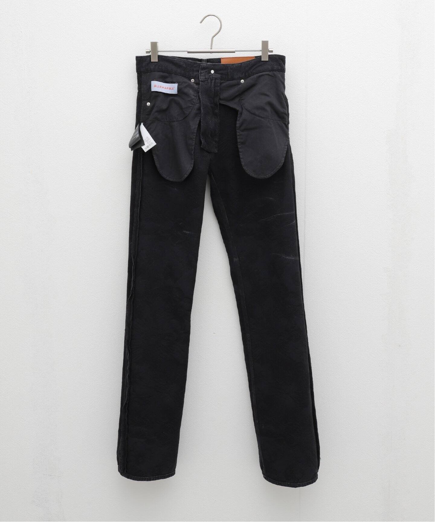 BLUEMARBLE / ブルーマーブル】 Denim jaquard bootcut jeans（デニム  