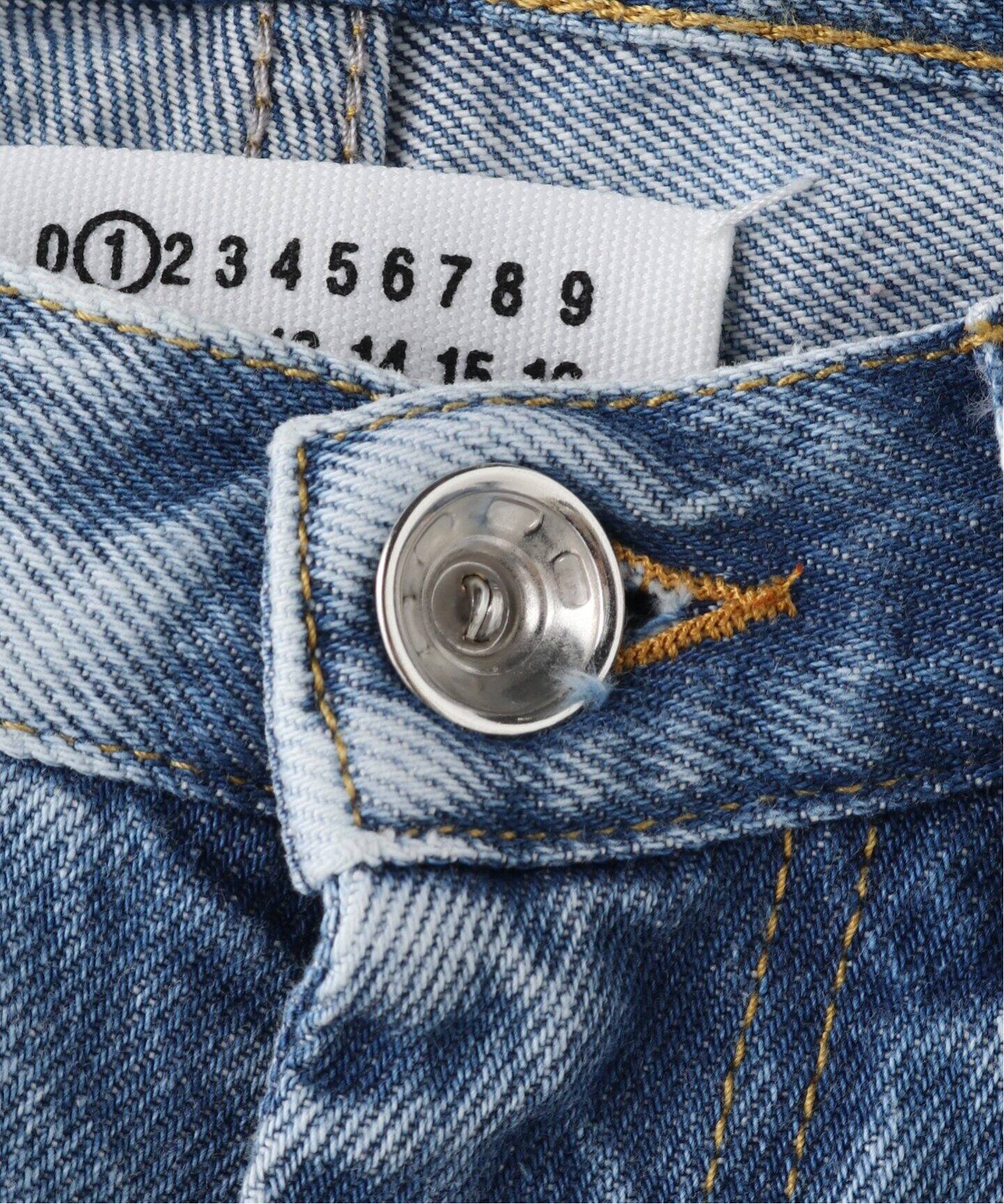 MAISON MARGIELA 】ストレートジーンズ コントラストポケット付き 