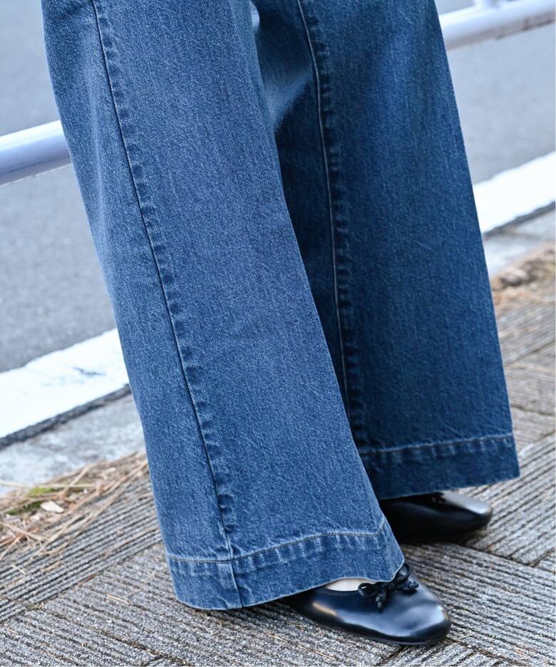 ローライズソフトフレアパチポケJEAN（デニムパンツ・ジーンズ）｜B.C 