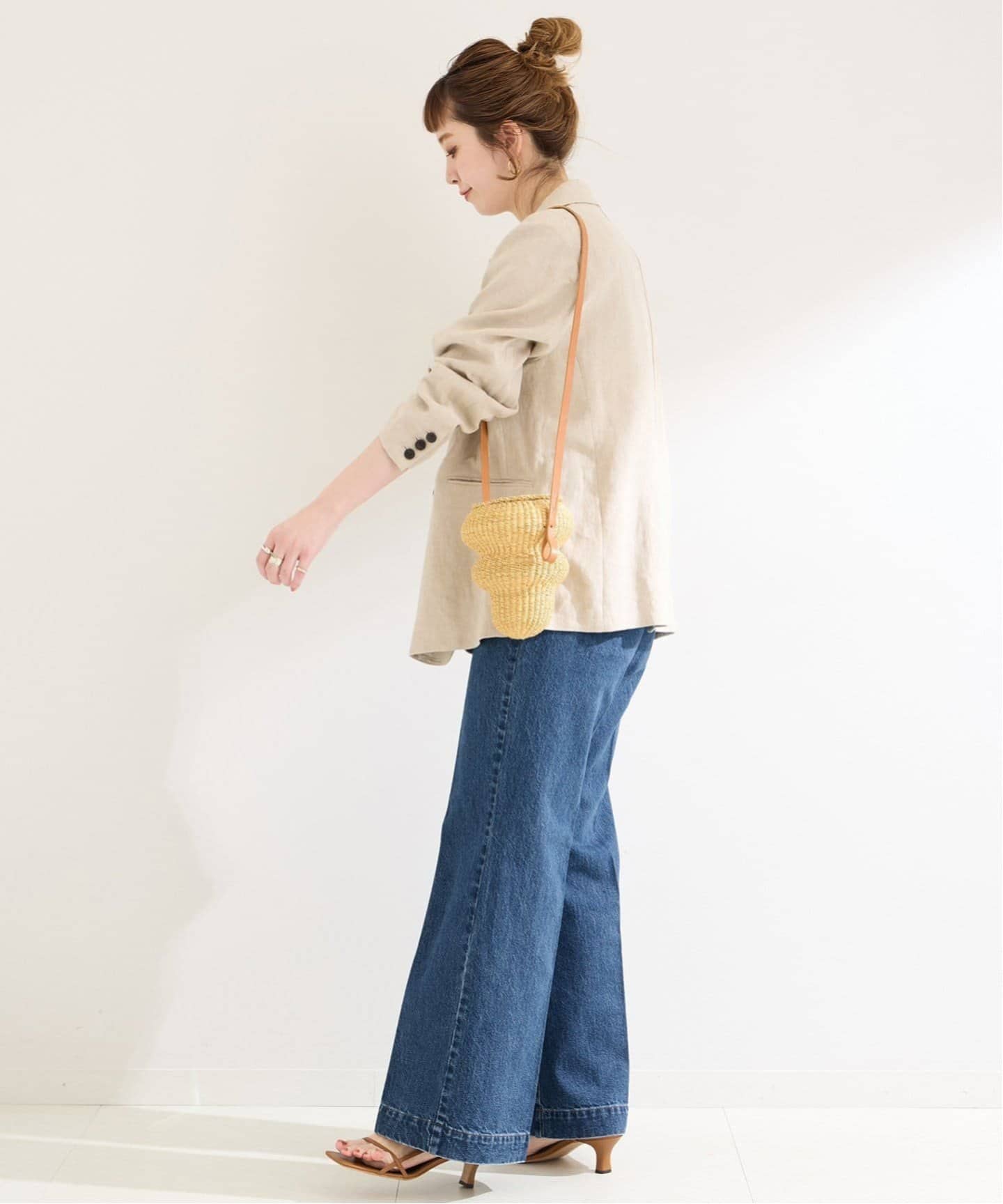 追加》ローライズソフトフレアパチポケJEAN（デニムパンツ