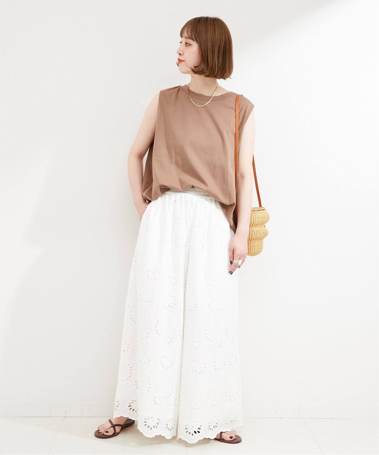 アイレットレイヤーイージーワイドパンツ（その他パンツ）｜B.C STOCK  