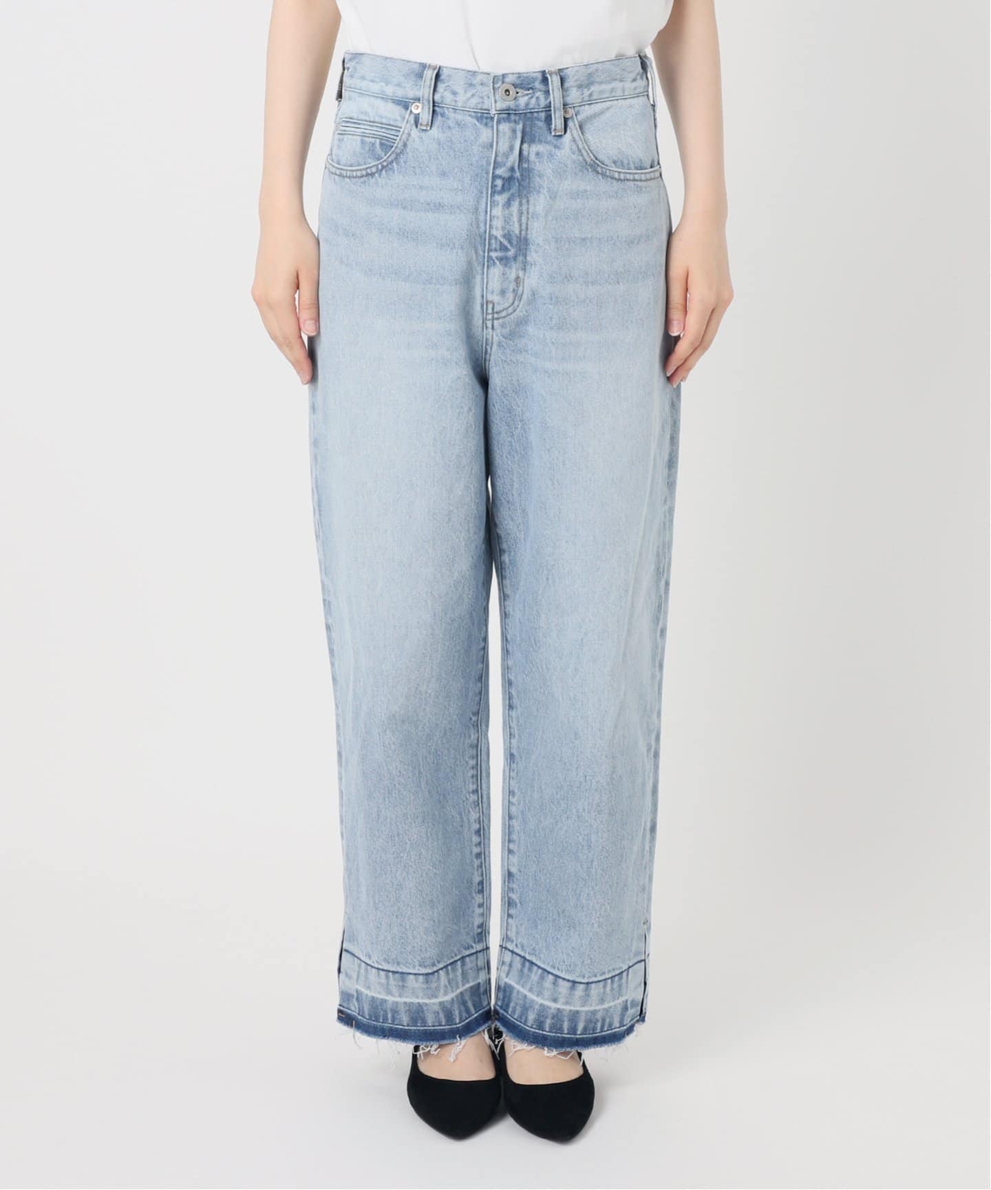 DU JOUR/デュ ジュール CROP TAPER JEAN（デニムパンツ・ジーンズ