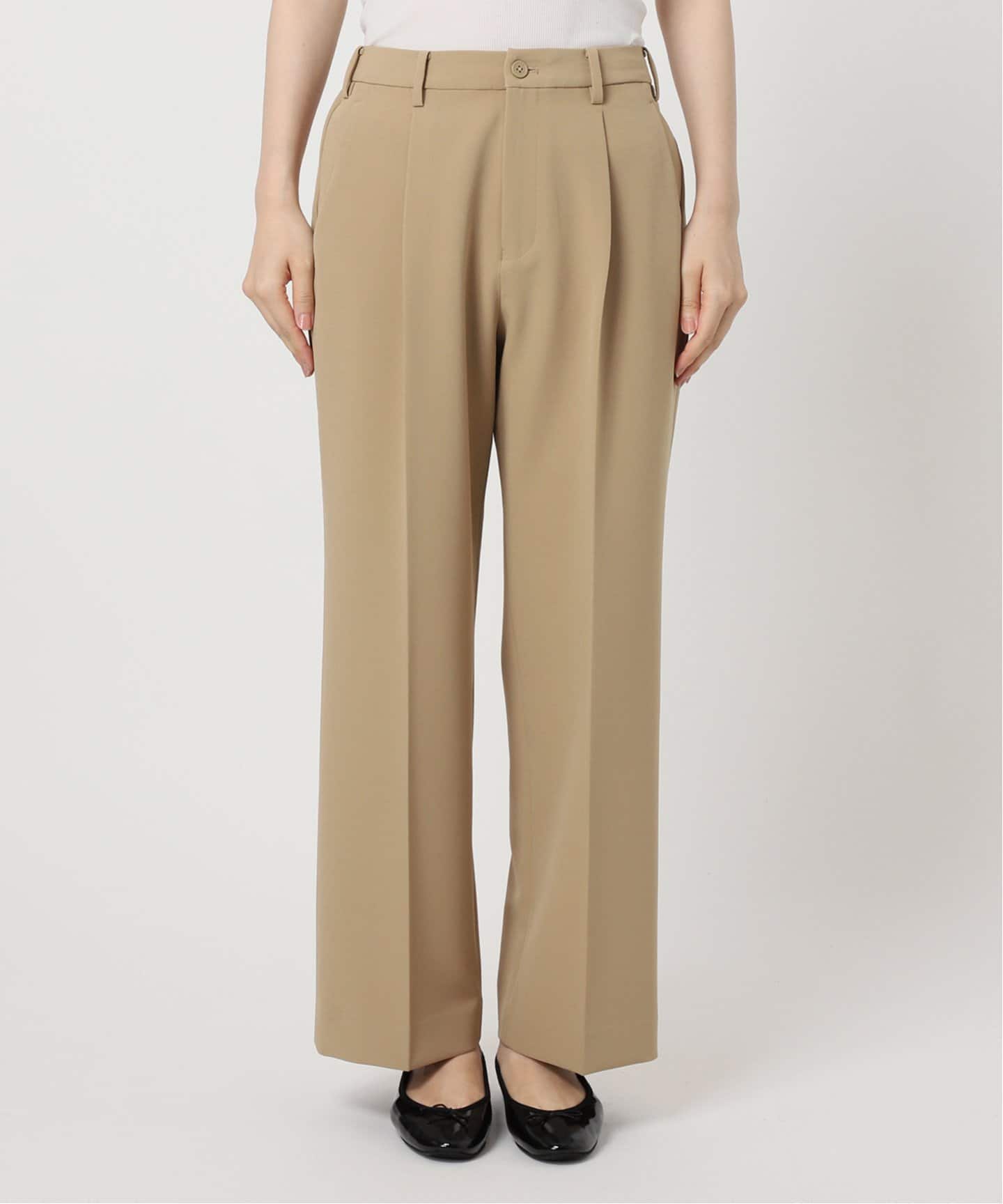 ダブルクロスストレートパンツ（スラックス）｜B.C STOCK（ベーセー