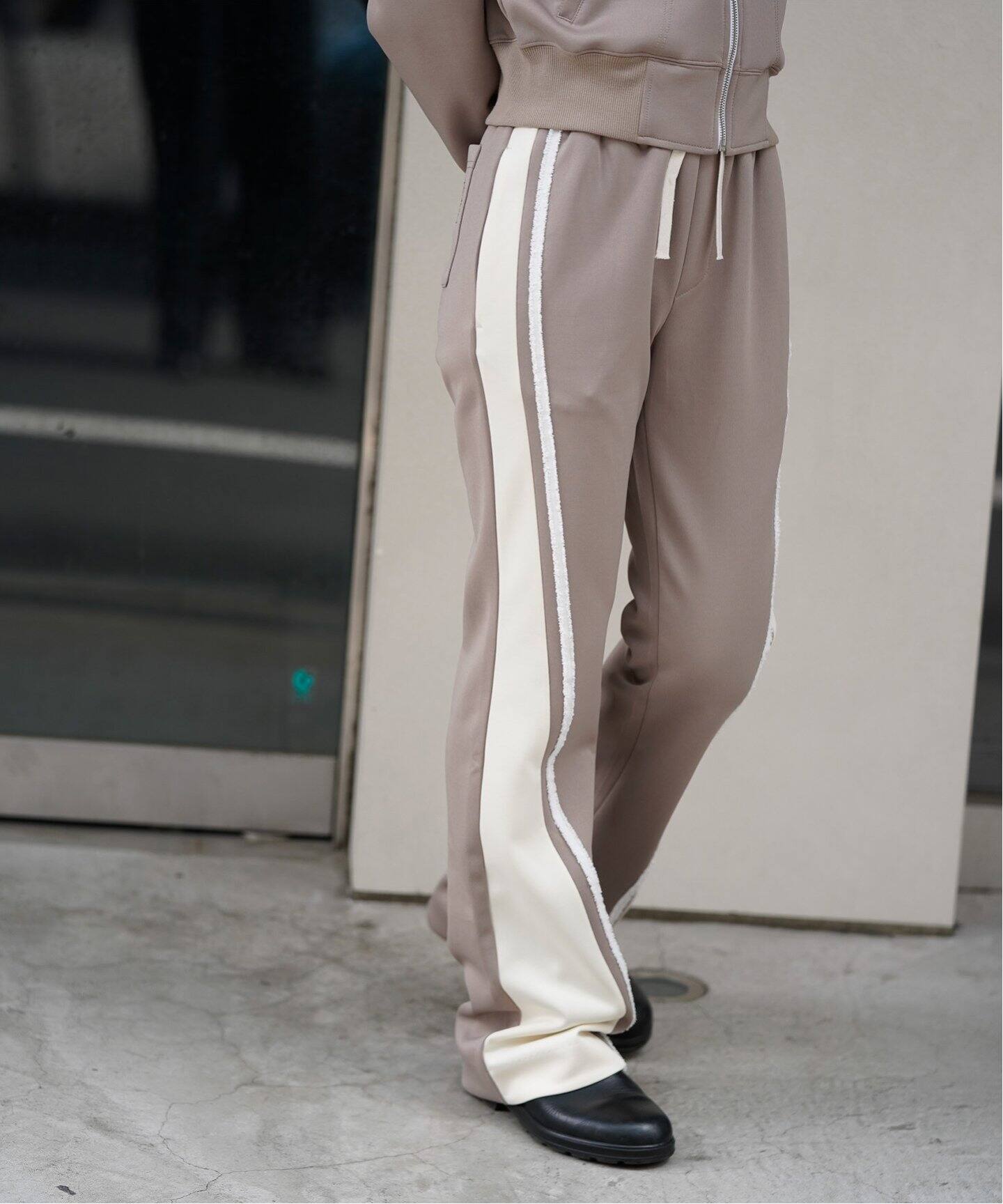 KIJUN/キジュン】Flared Tape Track Pants（ジャージ／トラックパンツ 
