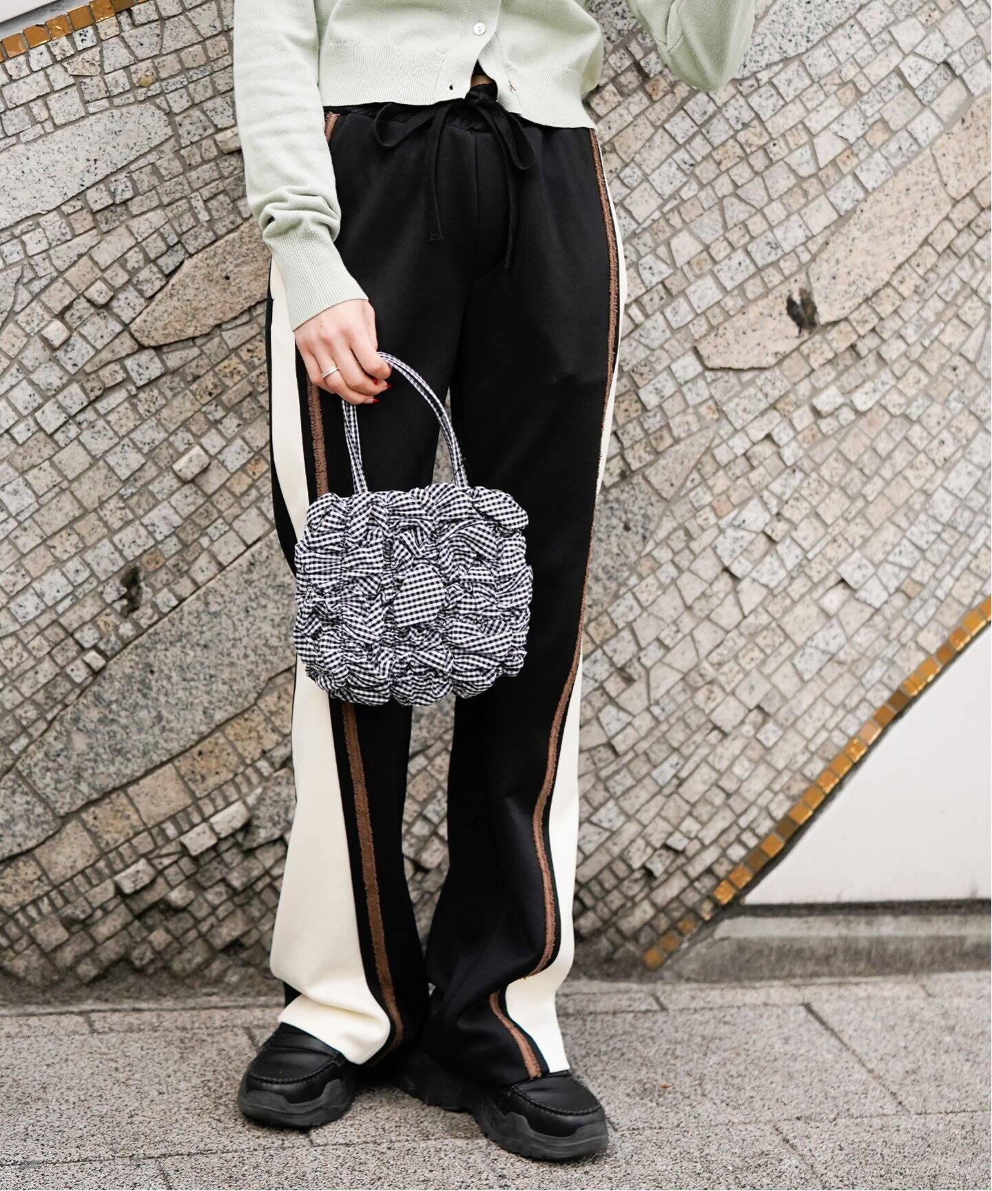 KIJUN/キジュン】 Flared Tape Track Pants（ジャージ／トラックパンツ 