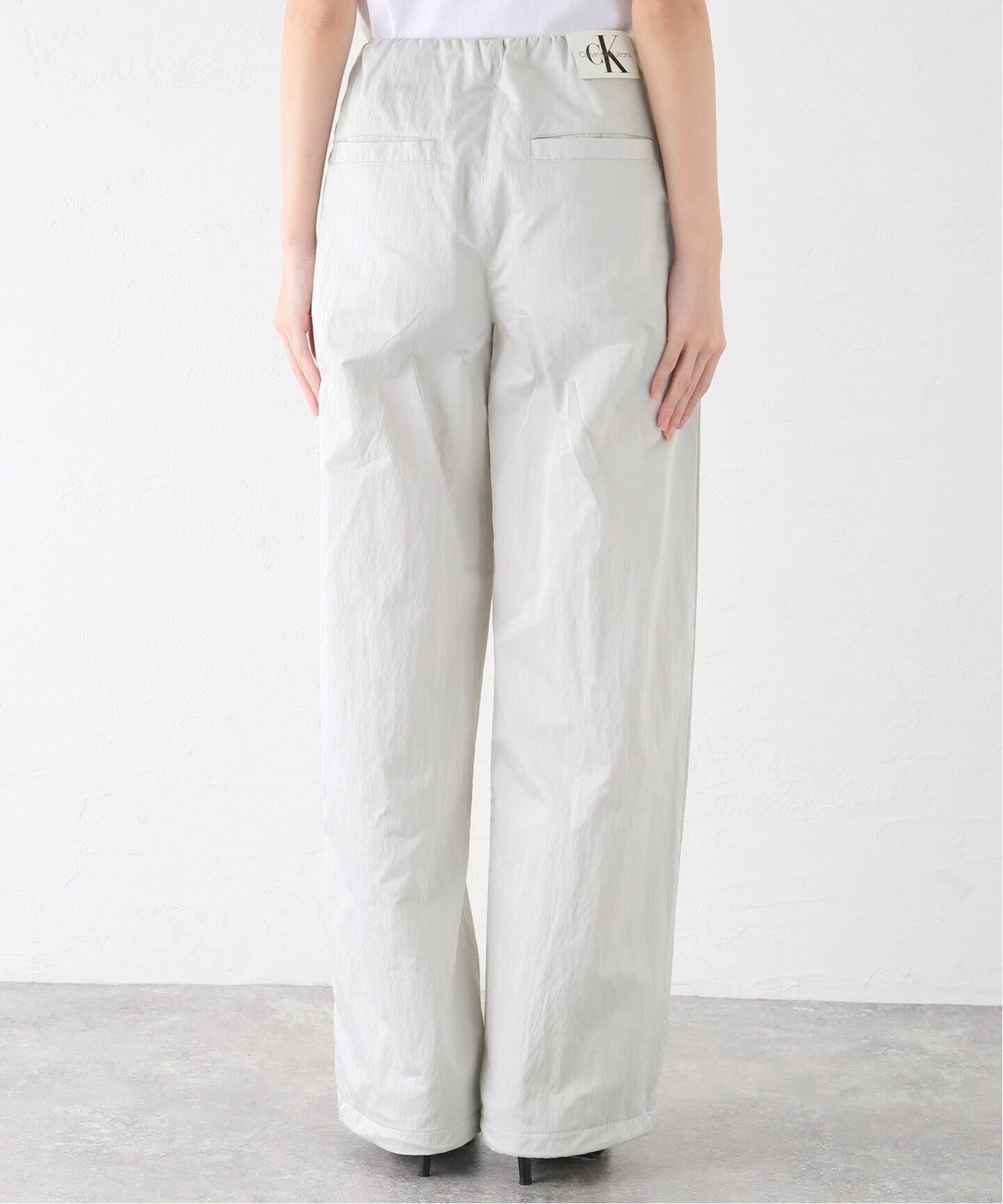 【カルバンクライン】ワイド トラックパンツ プリーツワイド レッグパンツ（その他パンツ）｜Calvin Klein