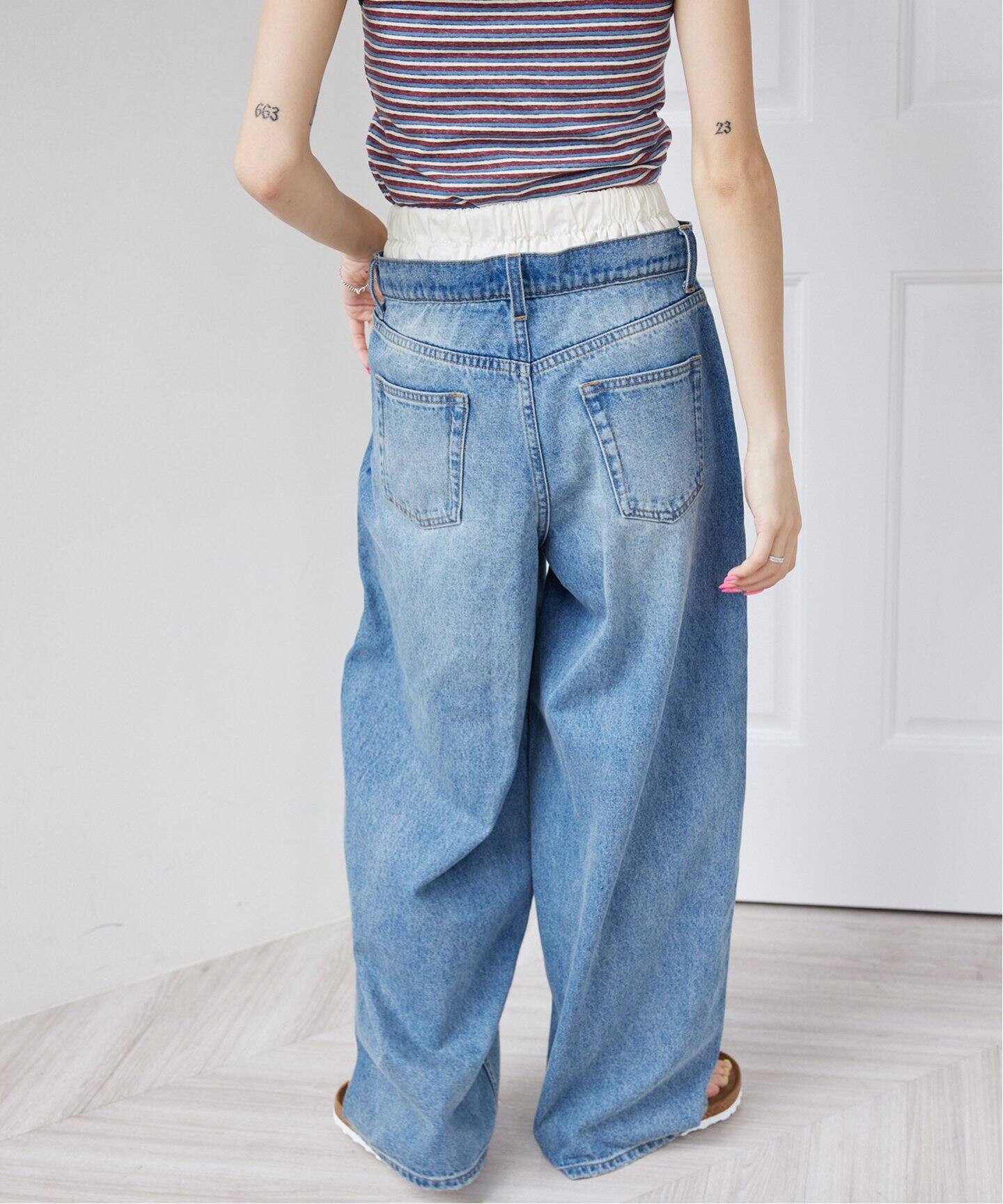 TODAYFUL Layered Waist Denim 26インチ 