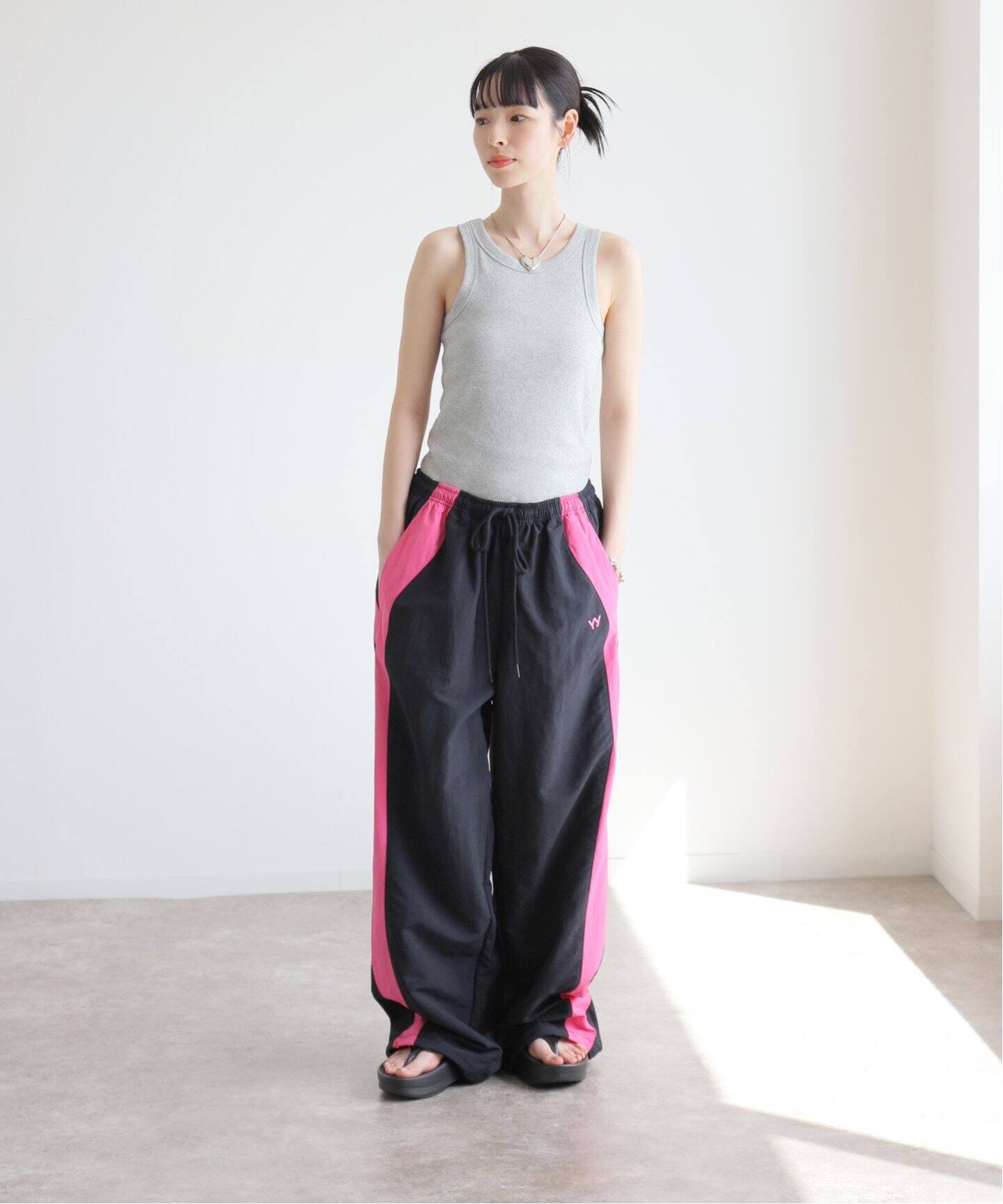 OPEN YY / オープンワイワイ】YY COLOR BLOCK PANTS（スウェットパンツ