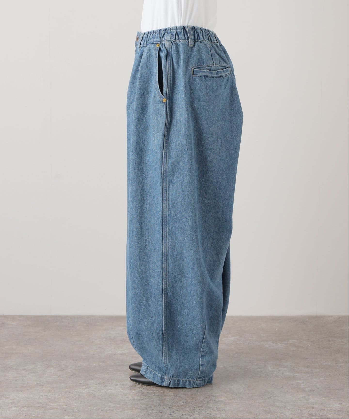 ANGLAN Stone Vintage Denim Balloon PANTS ANG-002（デニム