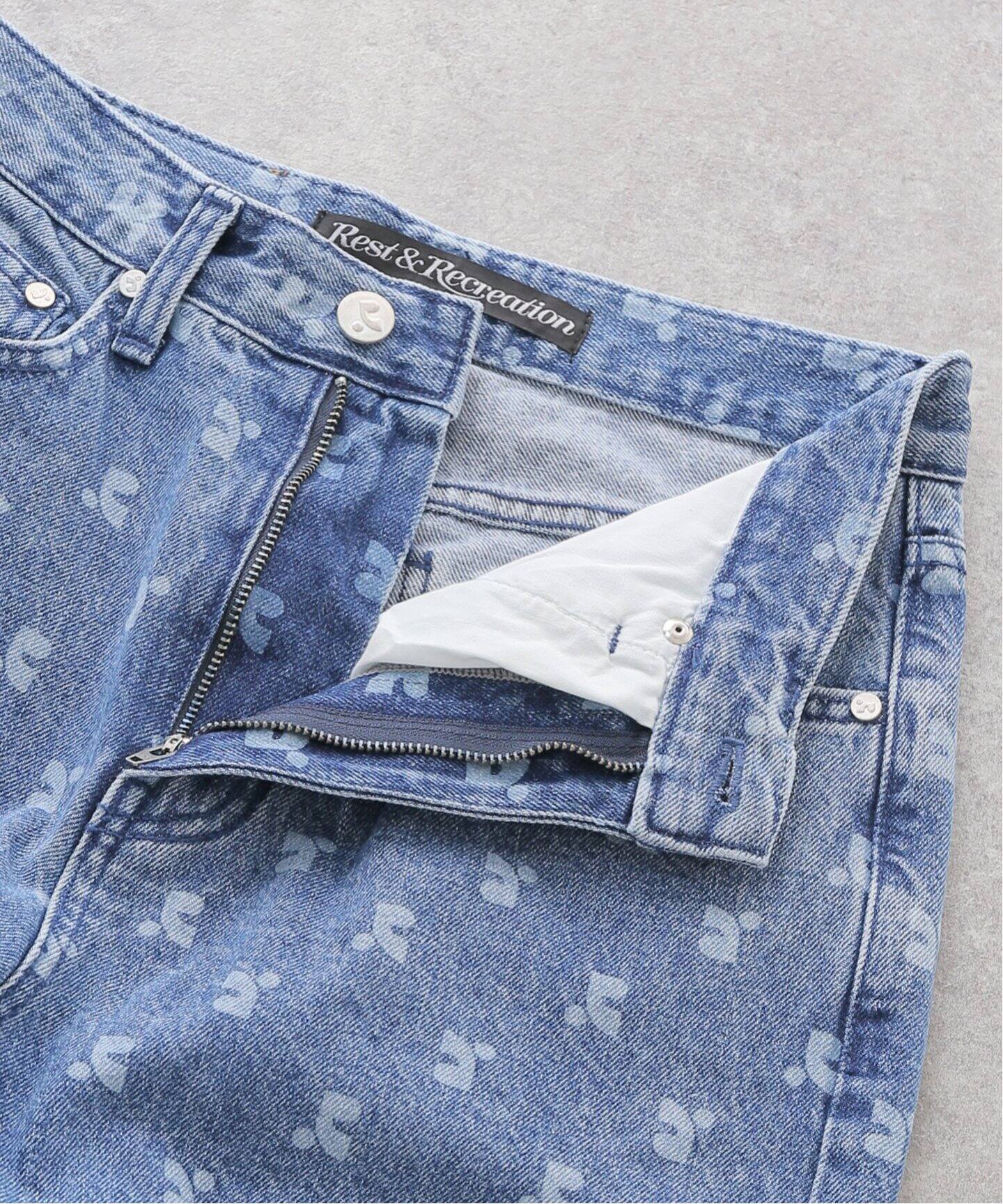 Rest&Recreation/レストアンドレクリエーション PRINTED DENIM PANTS 