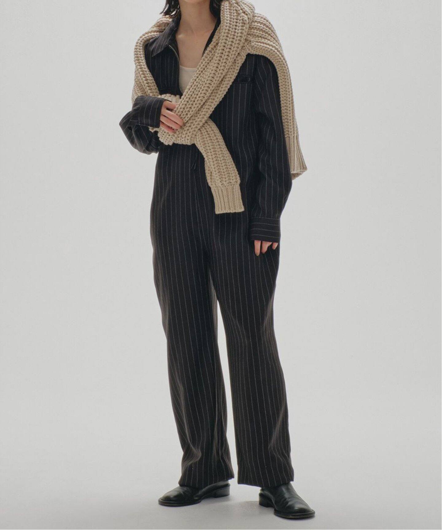 TODAYFUL / トゥデイフル】 Stripe Zip Combinaison（つなぎ 