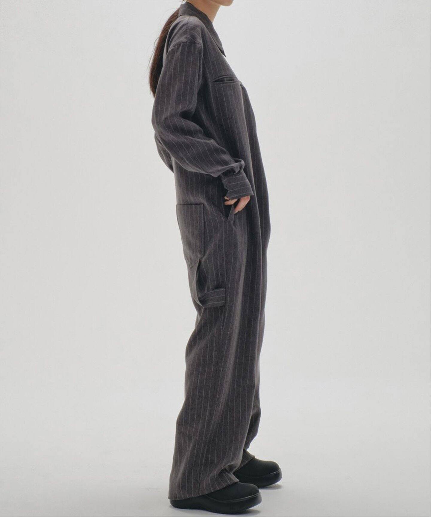 TODAYFUL / トゥデイフル】 Stripe Zip Combinaison（つなぎ 