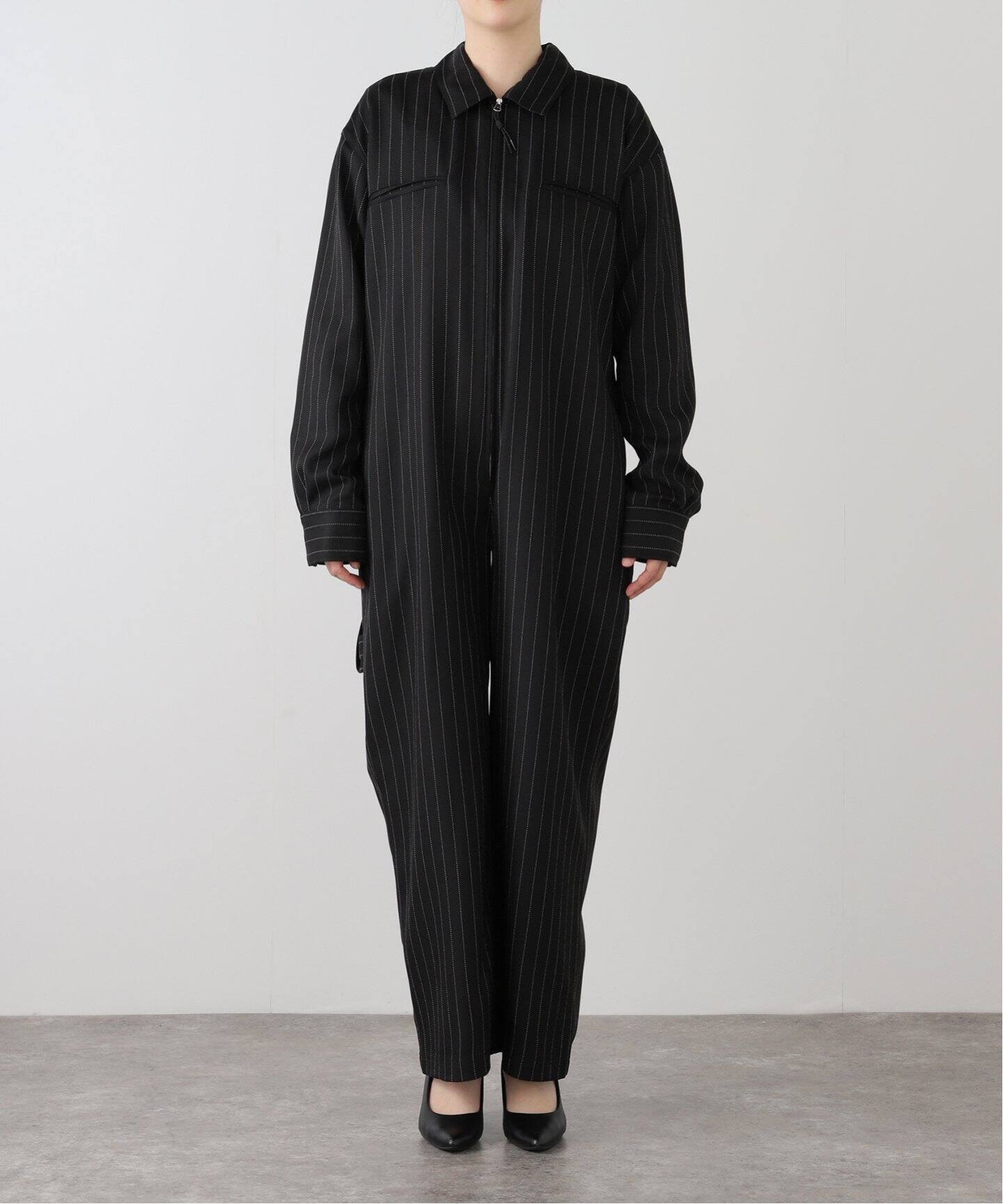 TODAYFUL / トゥデイフル】 Stripe Zip Combinaison（つなぎ 