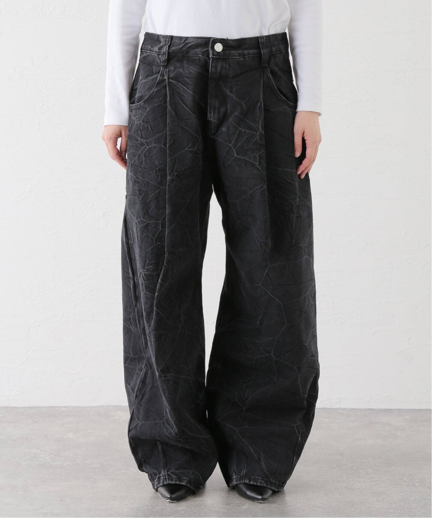 NOMANUAL/ノーマニュアル B.D WIDE DENIM PANTS（デニムパンツ 