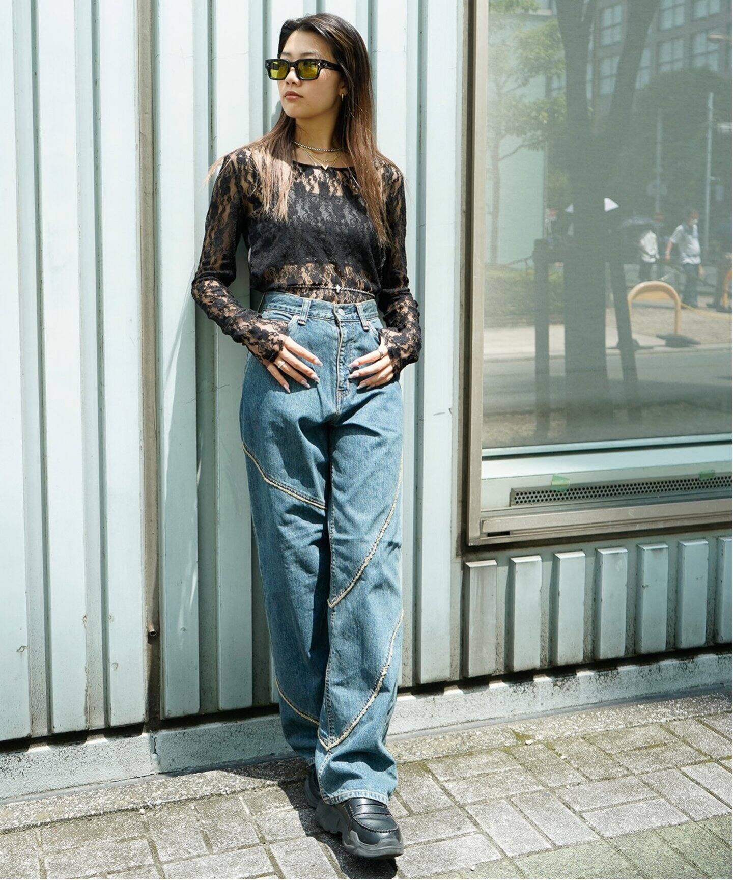 JieDa / ジエダ 別注 DISTORTED DENIM PANTS（デニムパンツ・ジーンズ 