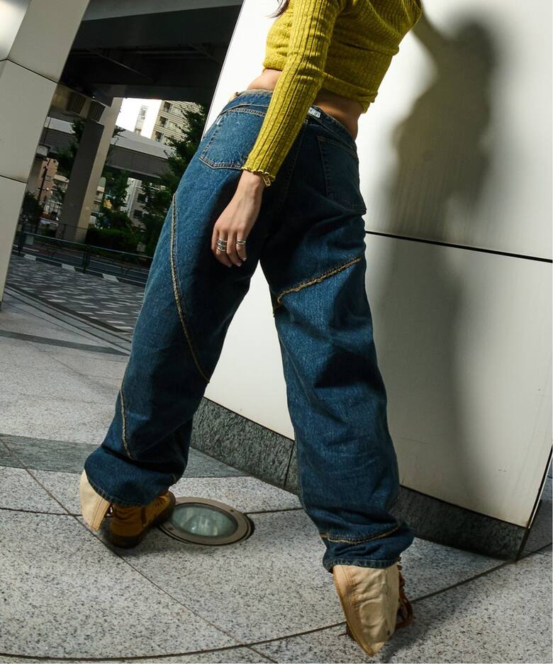 JieDa / ジエダ 別注 DISTORTED DENIM PANTS（デニムパンツ・ジーンズ