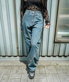 JieDa / ジエダ 別注 DISTORTED DENIM PANTS（デニムパンツ・ジーンズ