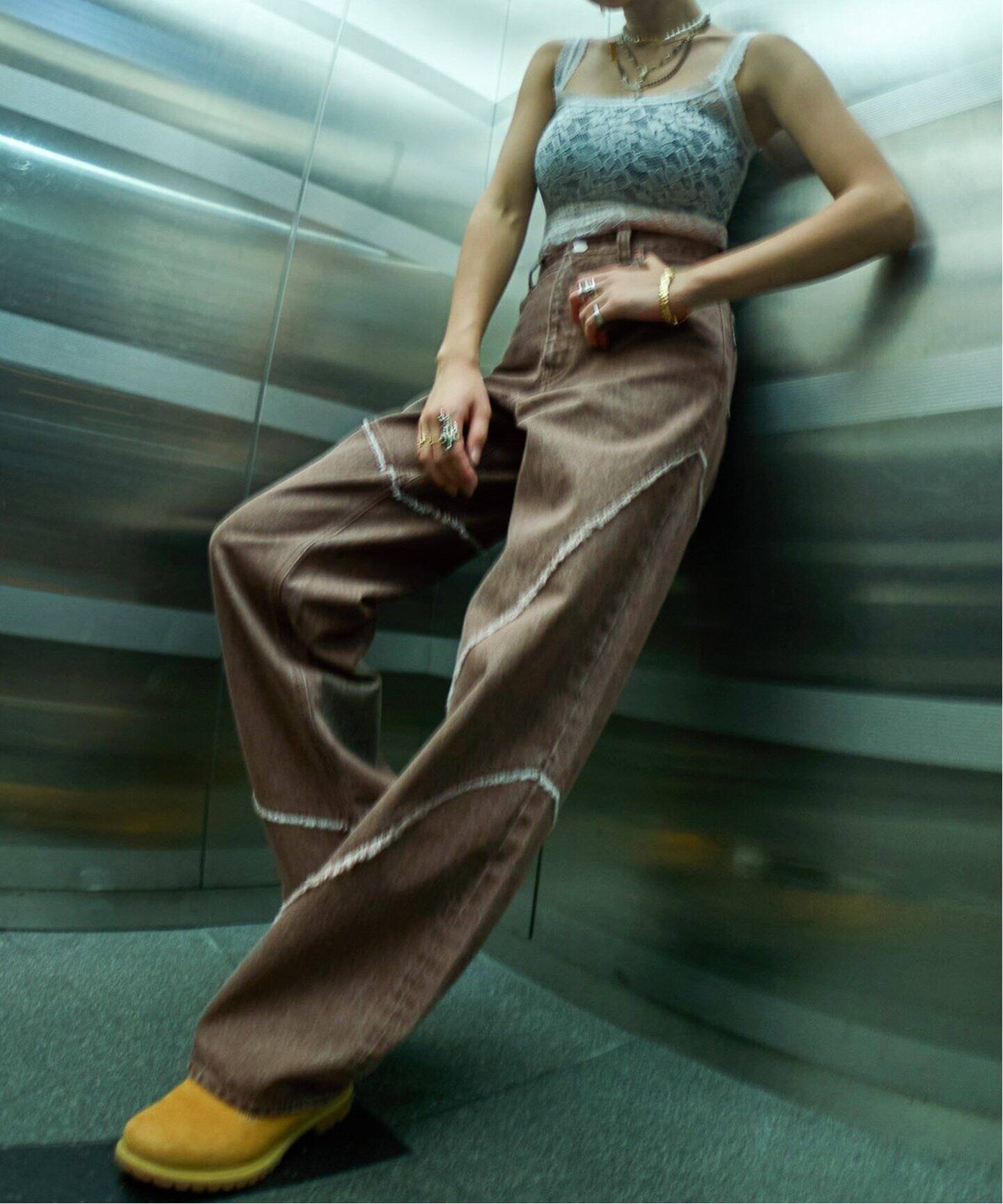 JIEDA / ジエダ 別注 COLOR DISTORTED DENIM PANTS（デニムパンツ 