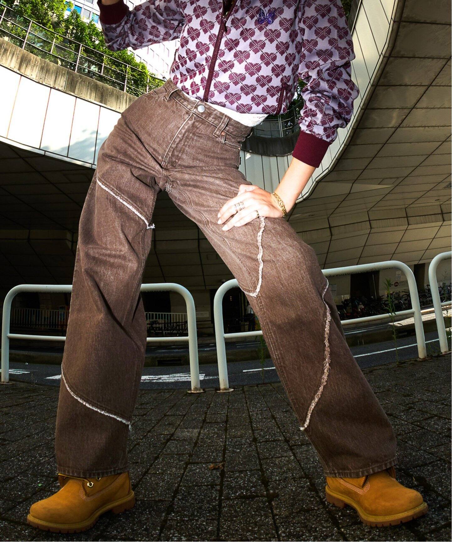 JIEDA / ジエダ 別注 COLOR DISTORTED DENIM PANTS（デニムパンツ 