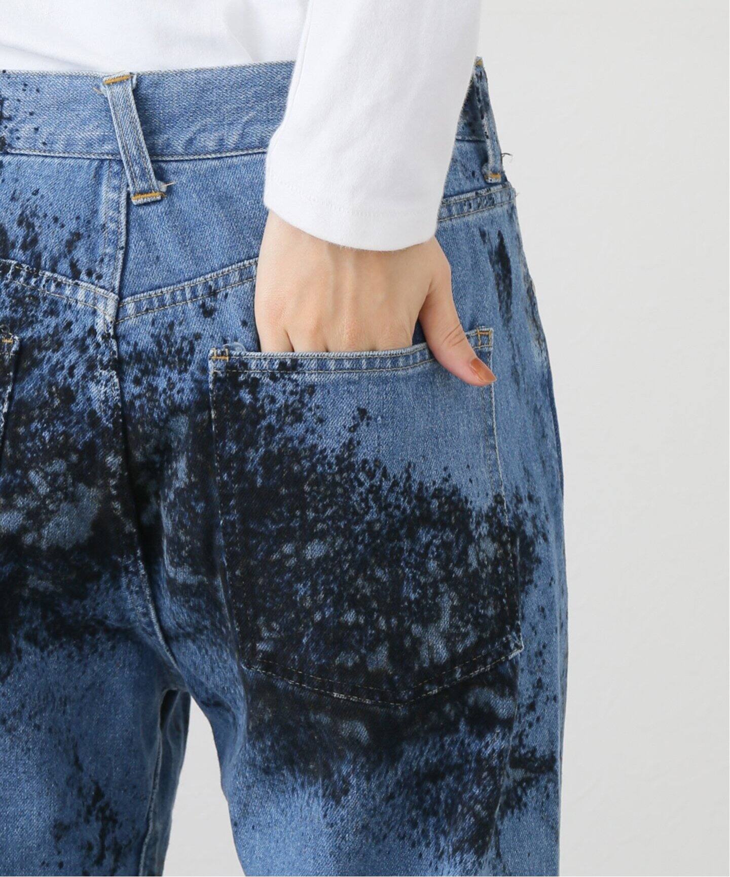 NOMA t.d. / ノーマティーディー. Hand Dyed Denim Work Pants