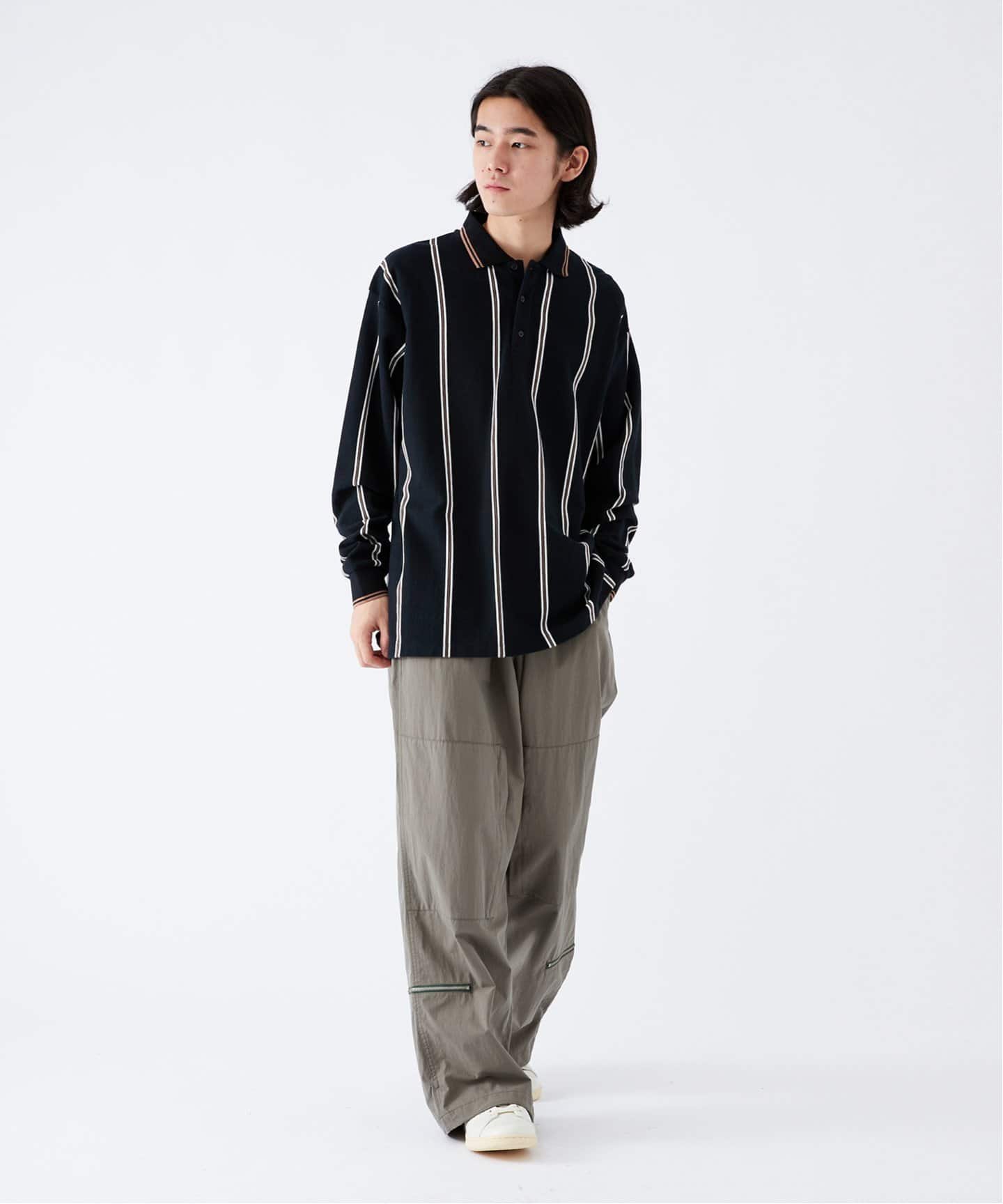 NEIGHBORHOOD ヘリクルーパンツ ナイロン ジップ カーキ B.C STOCK パンツ OLIVEDRAB パークナイロンパンツ メンズ
