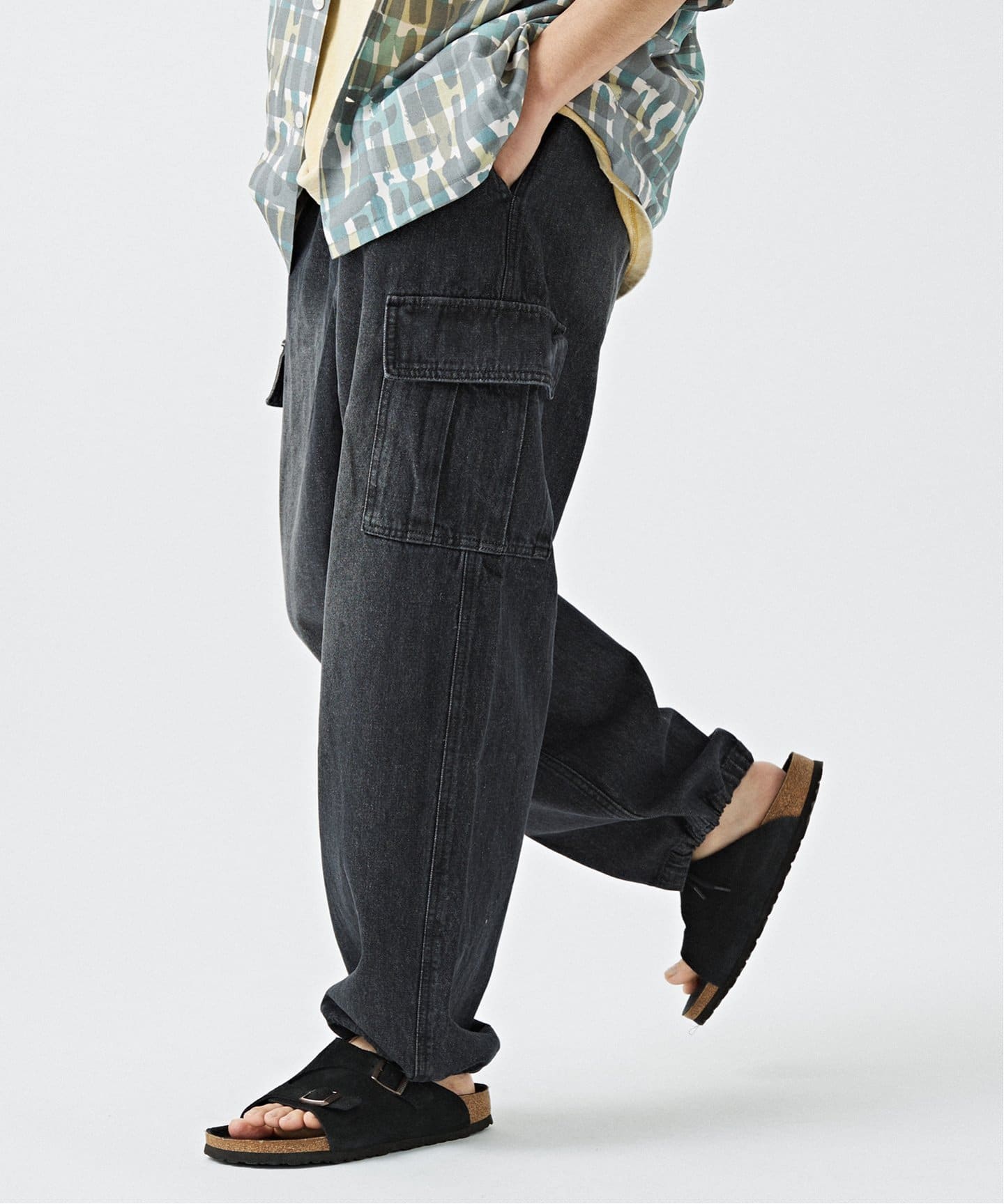 追加》EASY CARGO DENIM PANTS（カーゴパンツ）｜B.C STOCK