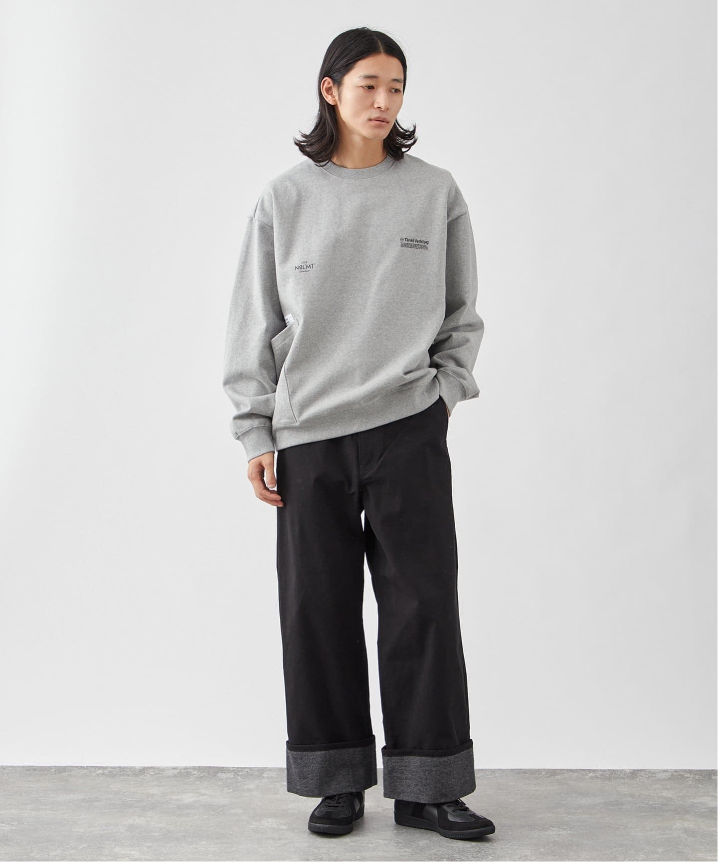 YAECA グレー チノパン ロールアップ YAECAの優しい風合いが気分です – PICTURE