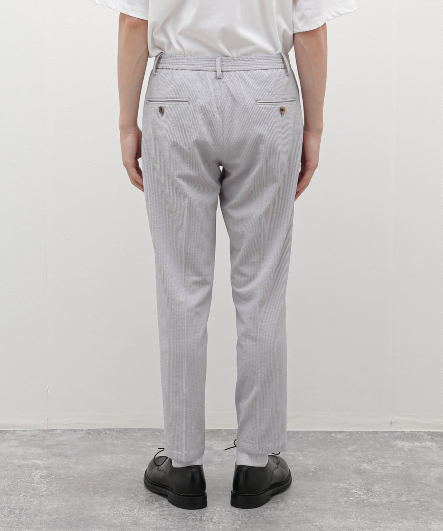 新品 イタリア製 CEDRIC CHARLIER ジャージスラックス ホワイト 新品 イタリア製 CEDRIC CHARLIER ジャージスラックス ホワイト