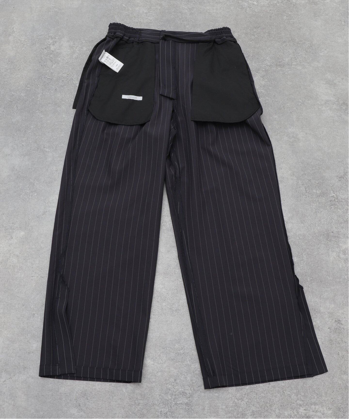 PIN ST.SIDE SLIT WIDE パンツ（スラックス）｜B.C STOCK（ベー
