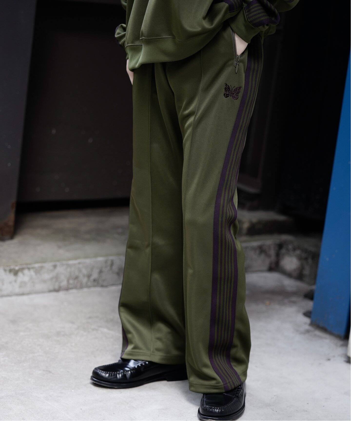 Needles/ニードルズ】 Boot-Cut Track Pant - Poly Smoot（ジャージ 