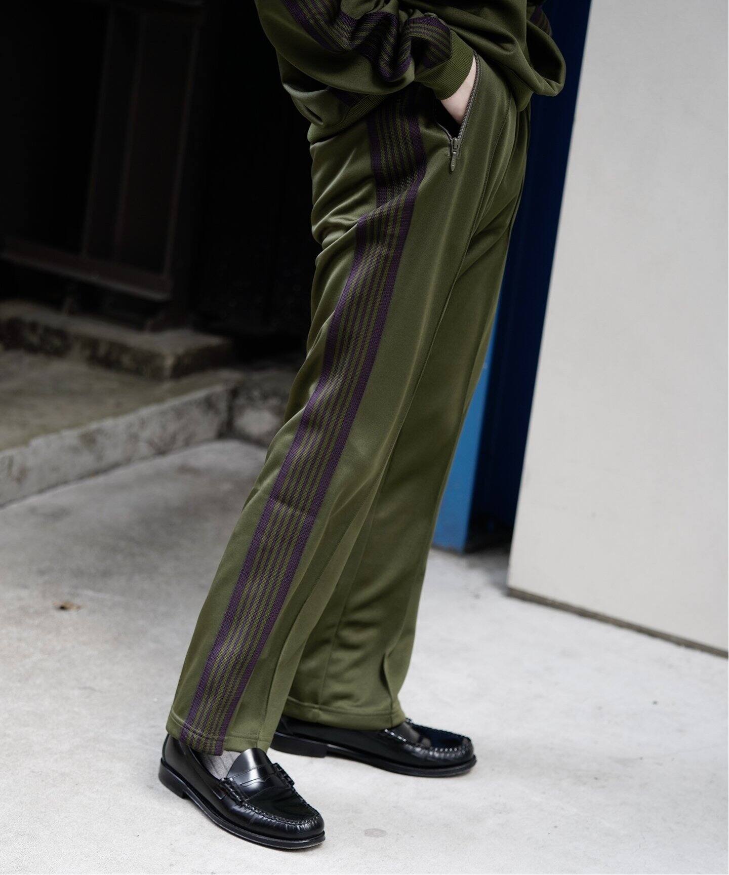 Needles/ニードルズ】 Boot-Cut Track Pant - Poly Smoot（ジャージ 