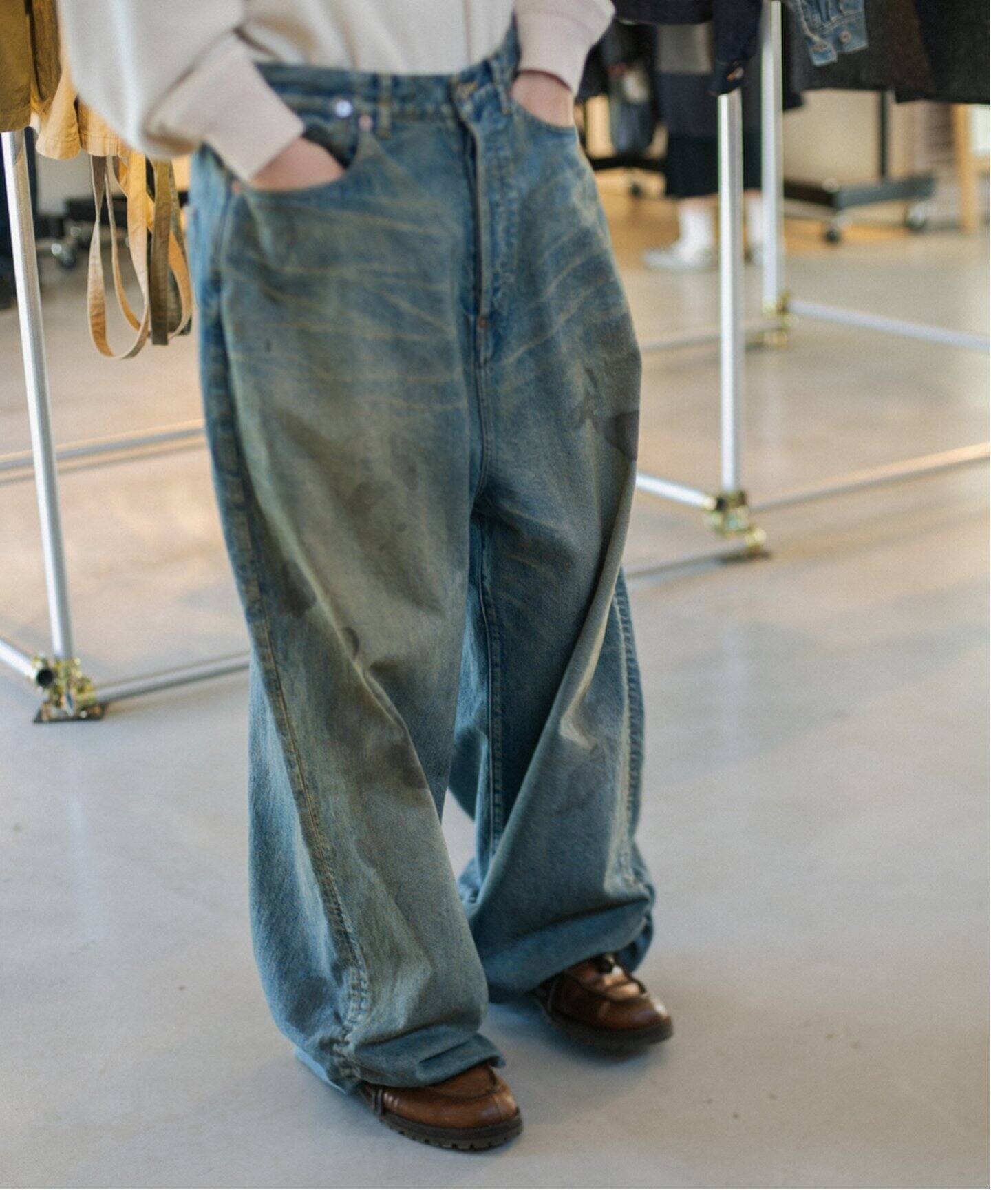 refomed / リフォメッド FRESH MAN DENIM WIDE PANTS USED（デニム 