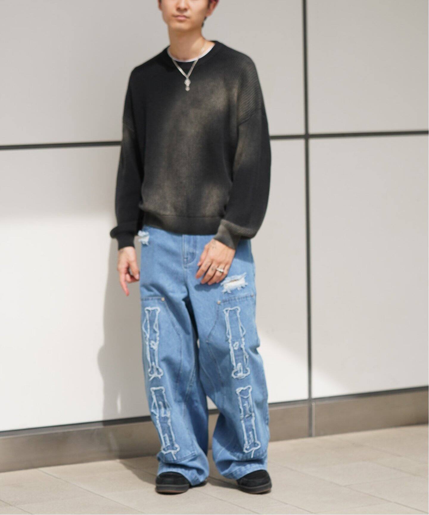 DISCOVERED×GIDEAL×JW WKnee Bone Denim PANTS（デニムパンツ  