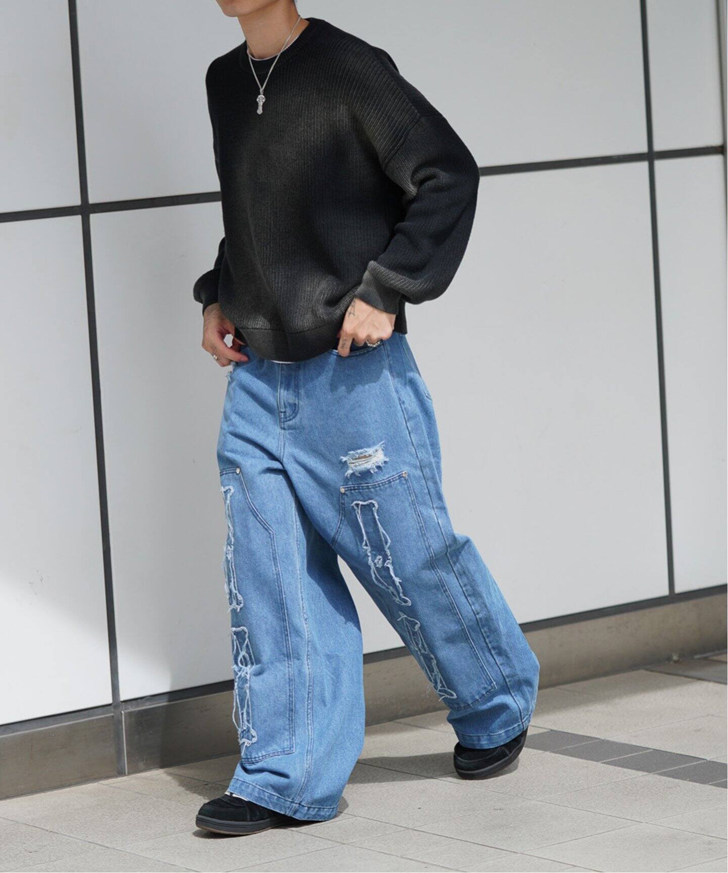 DISCOVERED×GIDEAL×JW WKnee Bone Denim PANTS（デニムパンツ 